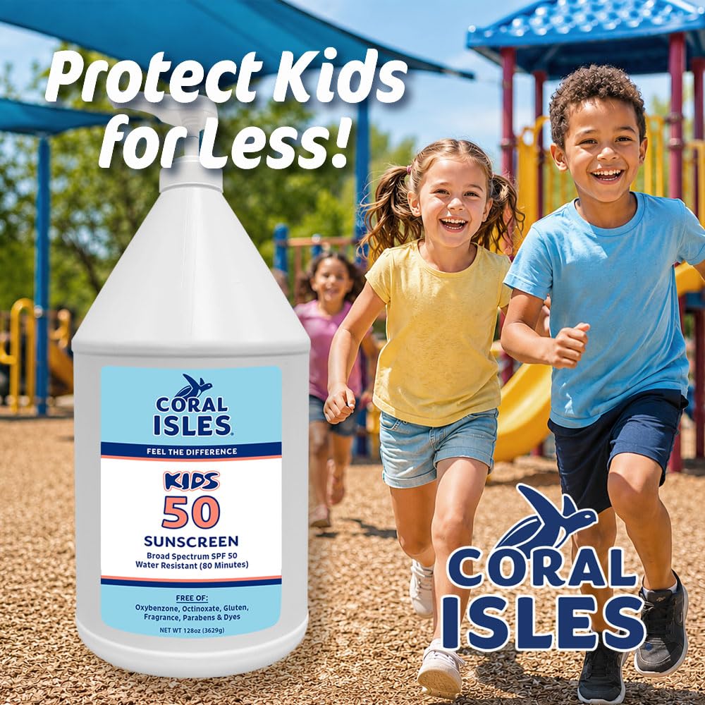 Coral Isles by Rocky Mountain Sunscreen | SPF 30 Lotion | Broad Spectrum UVA/UVB Protection | Hawaii Reef-Safe Act Compliant | Oxybenzone & Octinoxate Free | Water Resistant 80 Min. | 32 Fl Oz