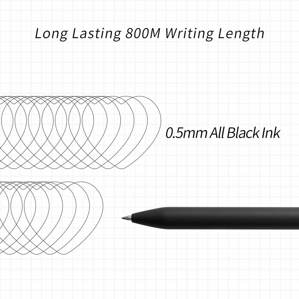Kaco FIRST Gel Pens, Pack of 2 Pieces Cute Stationery Heart Pen Set with Extra 4 Black Refills Quick Drying Holiday Office Supplies (2 Colors)