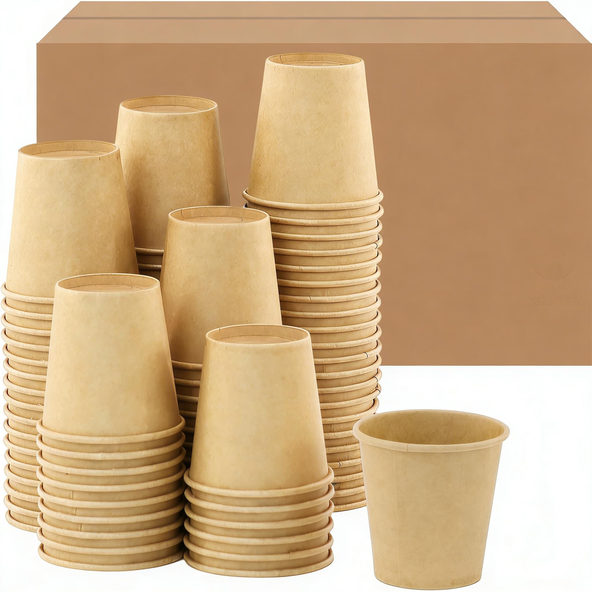 16 oz 100 Pack Corrugated Ripple Wall Disposable Coffee Cups with Lids and Straws, Heavy Duty Insulated Cups for Hot Beverage or Cold Drinks, Bulk for Restaurants, Offices, Coffee Shops(Black)