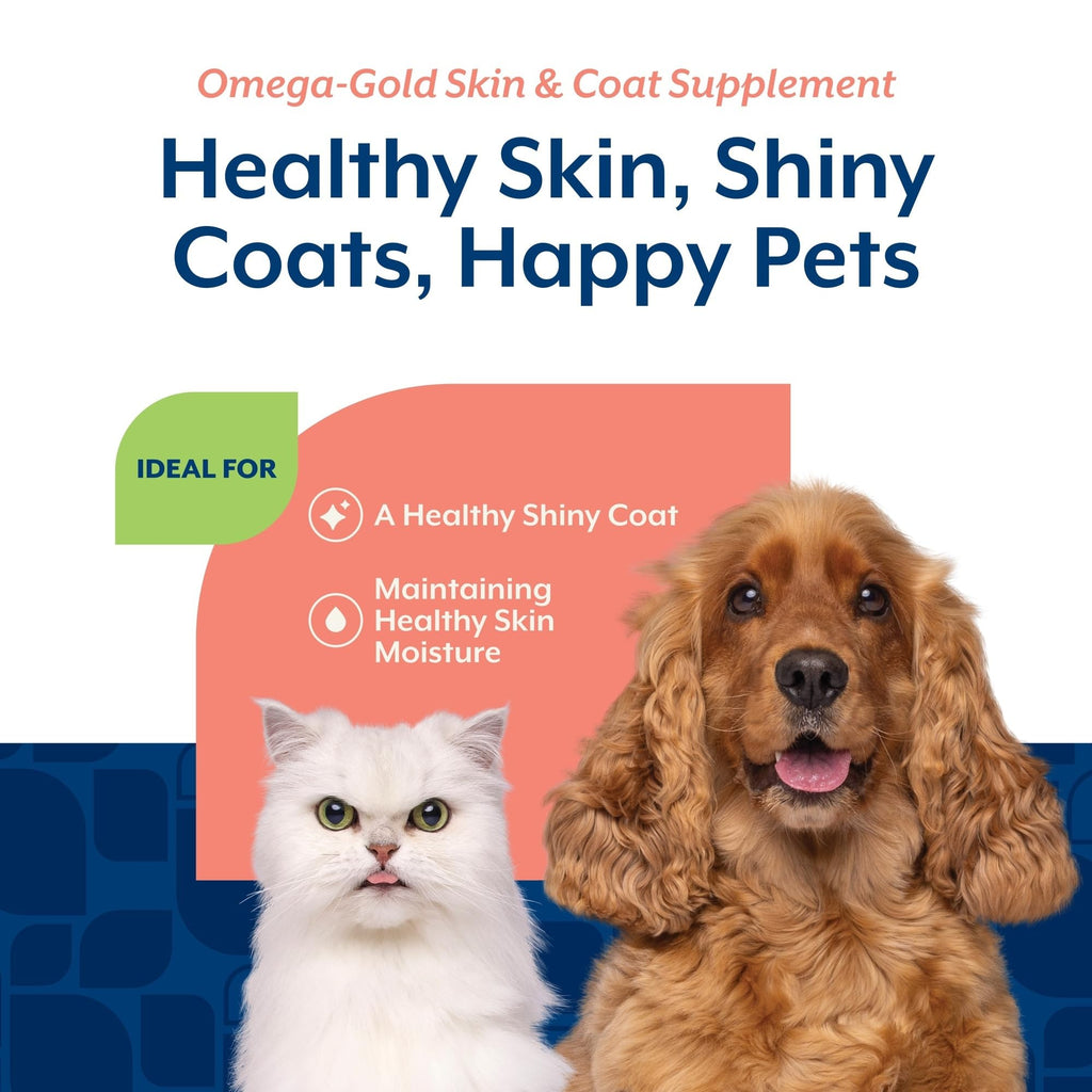 NaturVet – Salmon Oil Skin & Coat Plus Omegas – Supports Healthy Skin & Glossy Coat – Source of Omega-3 & 6 Fatty Acids – for Dogs & Cats (8.75 oz Oil)