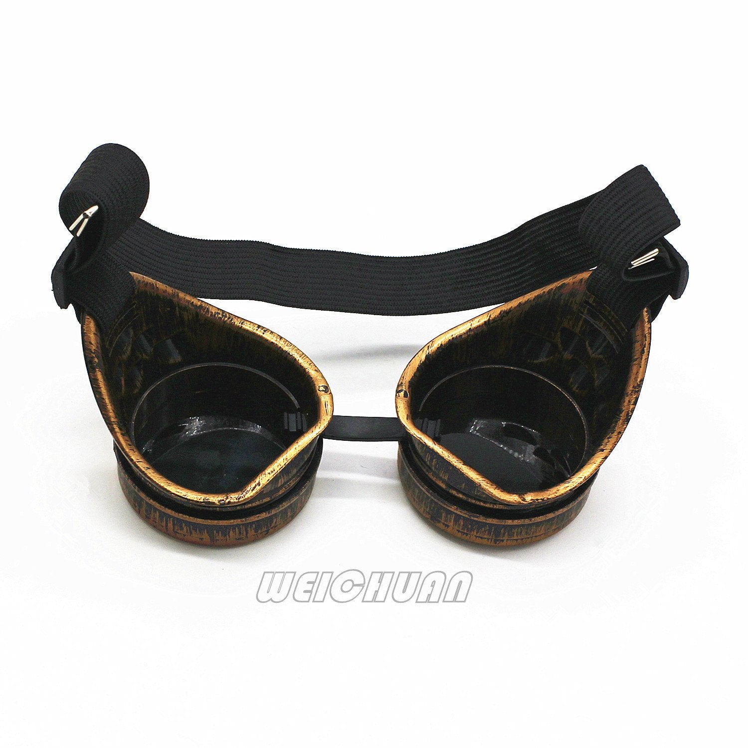 WEICHUAN Vintage Steampunk Goggles Mad Scientist Goggles Cosplay Punk Glasses for Adult, Women, Men Halloween Costume