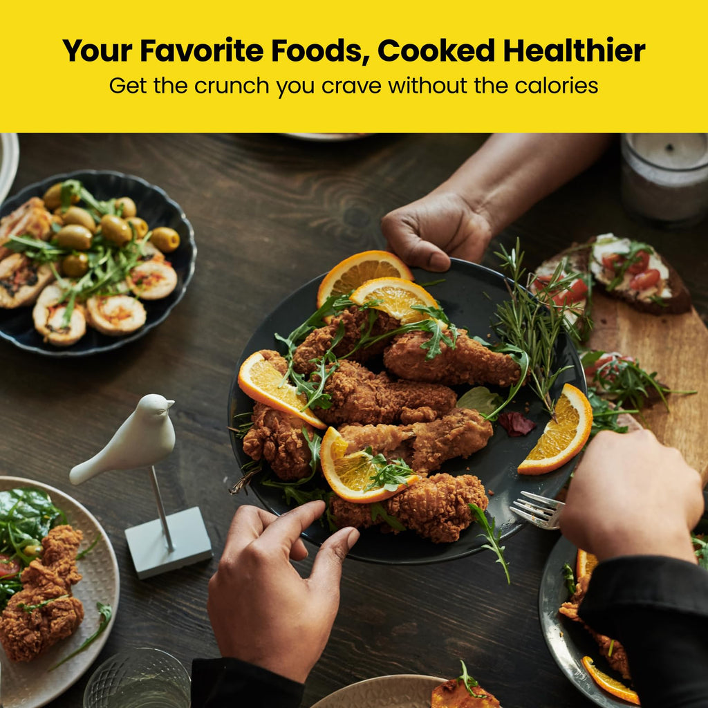 Chefman 12-Quart 6-in-1 Rotisserie Air Fryer Oven & Dehydrator, 12 Presets, Touchscreen, Family Size, Dishwasher-Safe Parts, Black