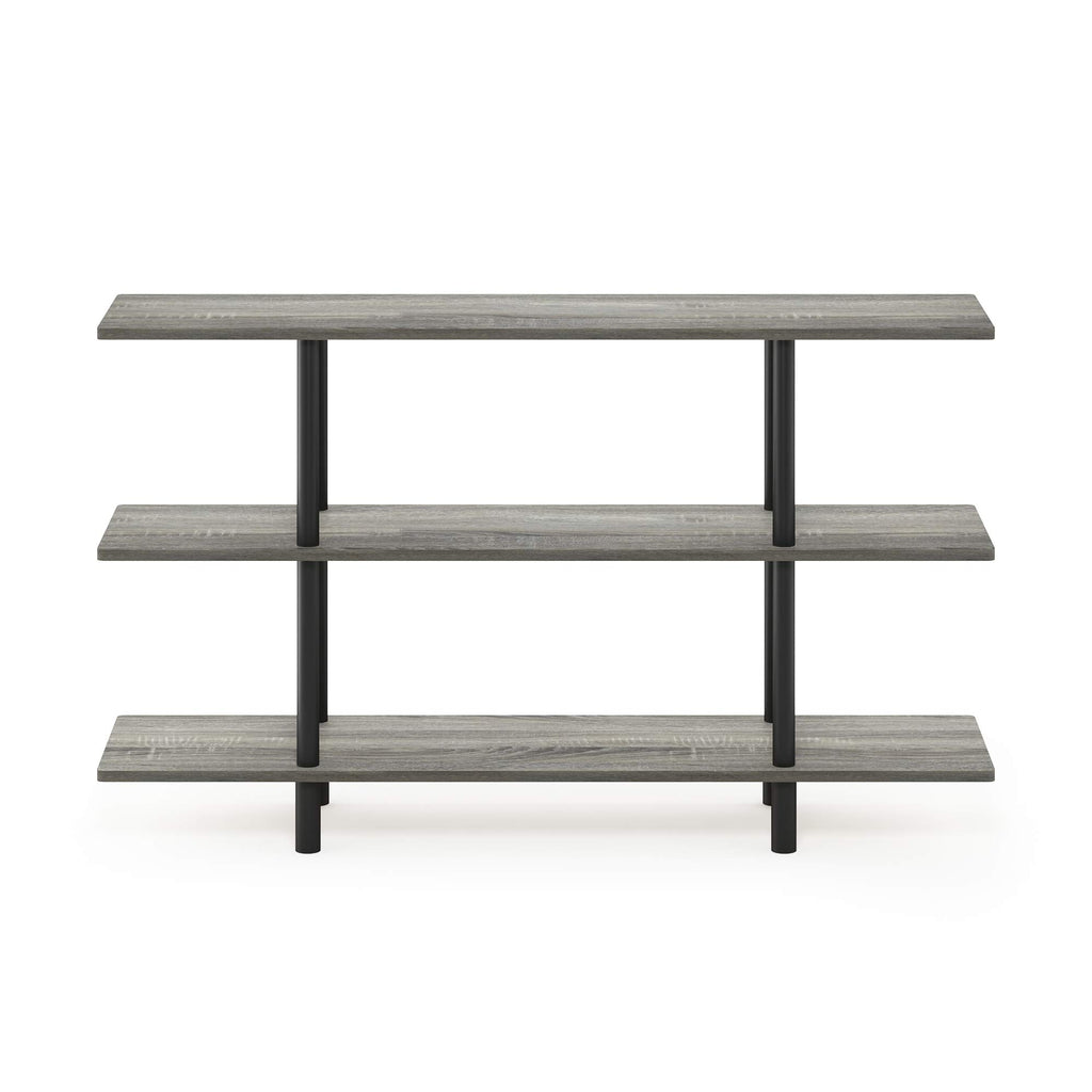 Furinno Turn-N-Tube 4-Tier Design Display Rack, Espresso/Black