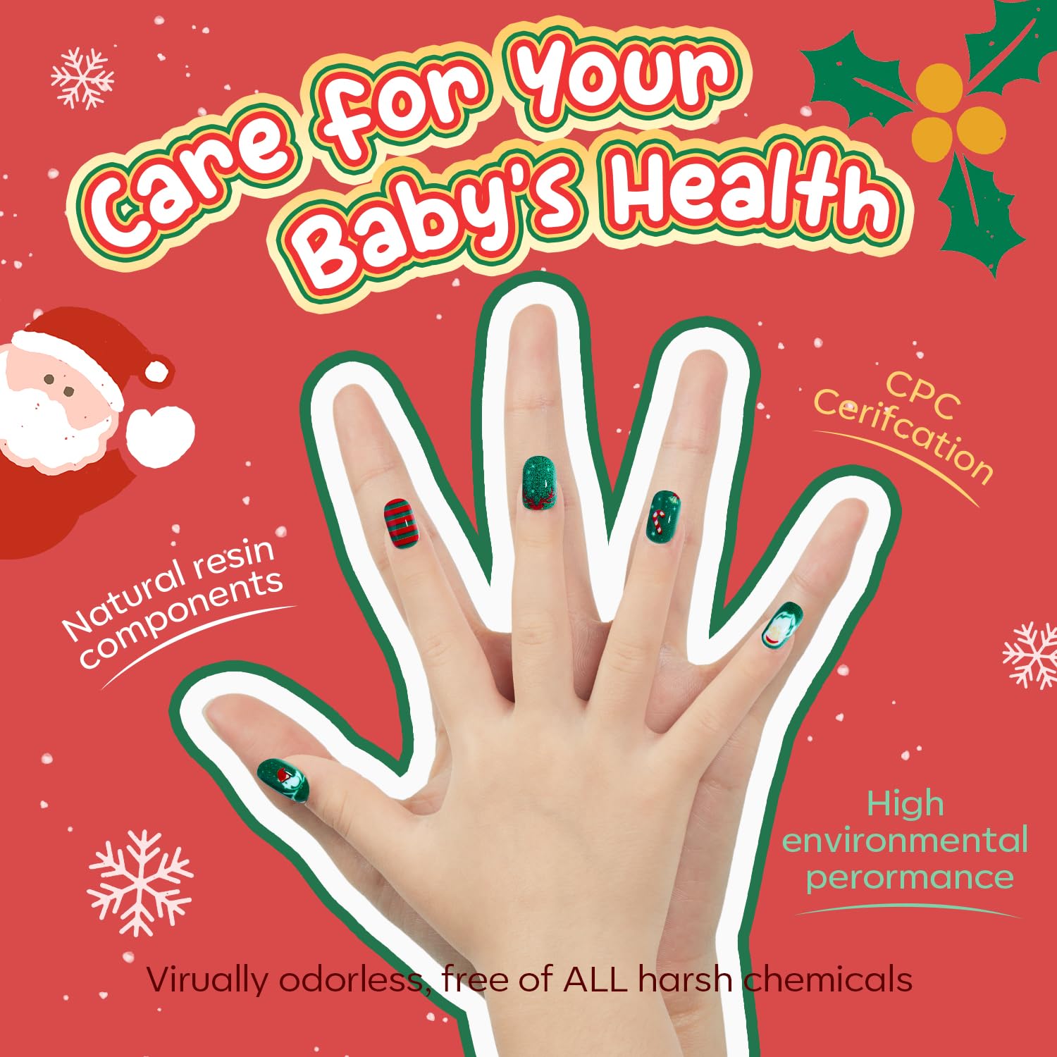 Modelones Press on Nails for Kids 144Pcs 6 Pack Children Acrylic Fake Nails Pre-glue Full Cover Glitter Gradient Color Heart Cat Short False Nail Art Kits Sets Christmas Gifts for Kids Girls