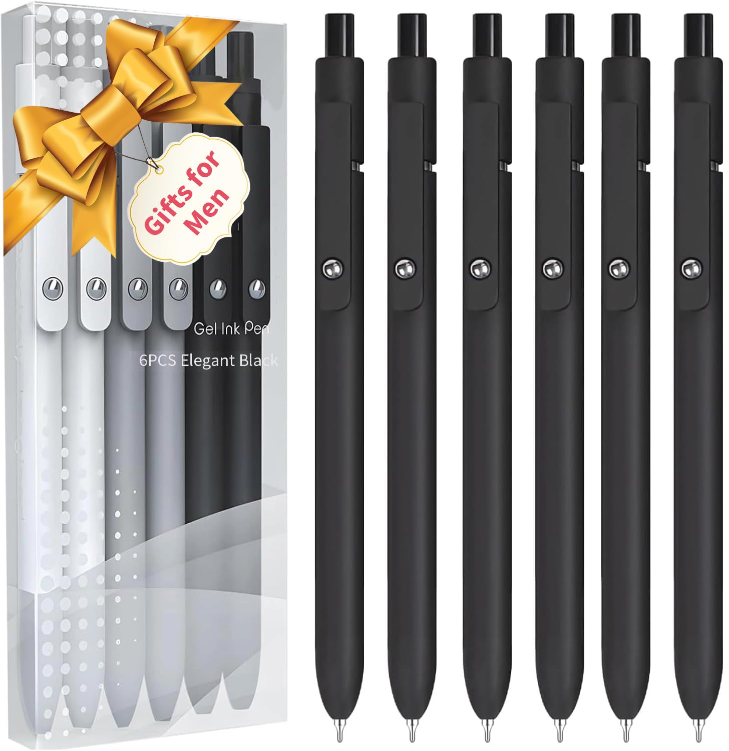 Vanhench 10Pcs Gel Pens, Black Ink Cute Pens for Trendy Stuff, Happy Birthday Gift Basket, Aesthetic Office Supplies (10PCS Gradient)