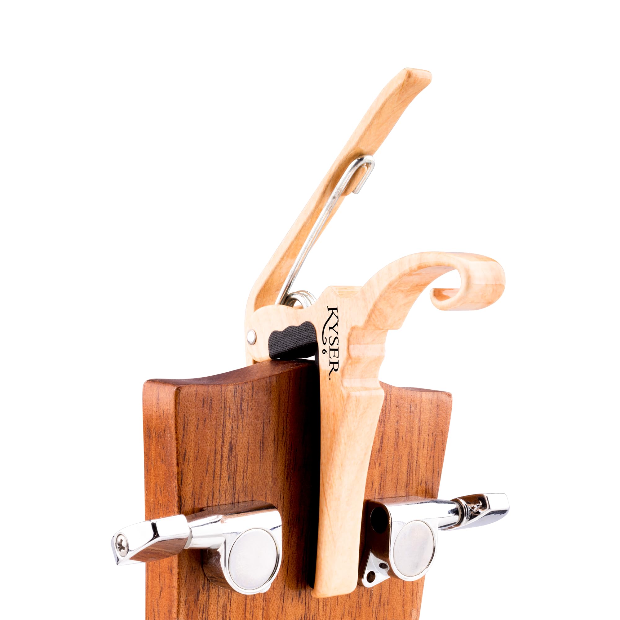 Kyser Musical Products Quick-Change Guitar Capo, KG6ABA, Abalone - For 6-String Acoustic Guitars, Made in USA, Quality, Strong, Lightweight, Quick & Easy Key Changes, Innovative, Perfect Fit