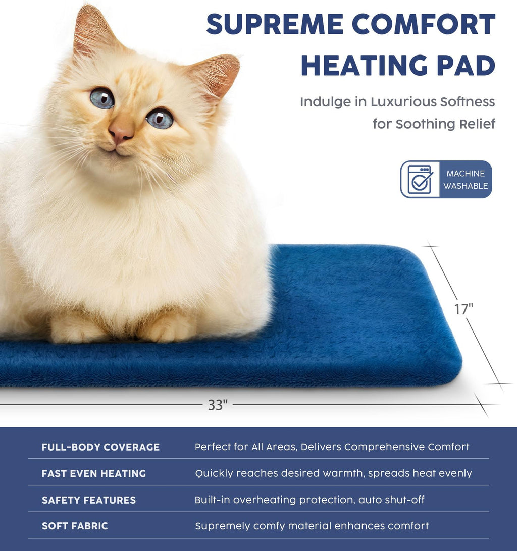 Fathers Day Dad Gifts from Daughter, Heating Pad for Back Pain & Cramps - Ultimate Pain Relief & Versatile Gift for Women, Men - Ideal for Christmas, Soft Machine Wash Fabric, King Size 12"x24"