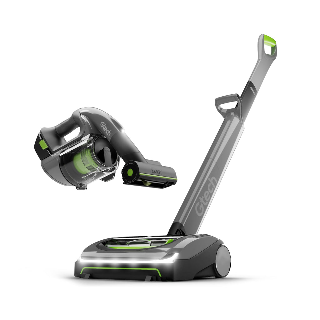 Gtech System Platinum Bundle Vacuum Cleaner Bundle - Includes the AirRam Platinum Upright and the Multi Platinum Handheld - Rechargeable 22V Lithium Ion Battery - Anti-Hair Wrap