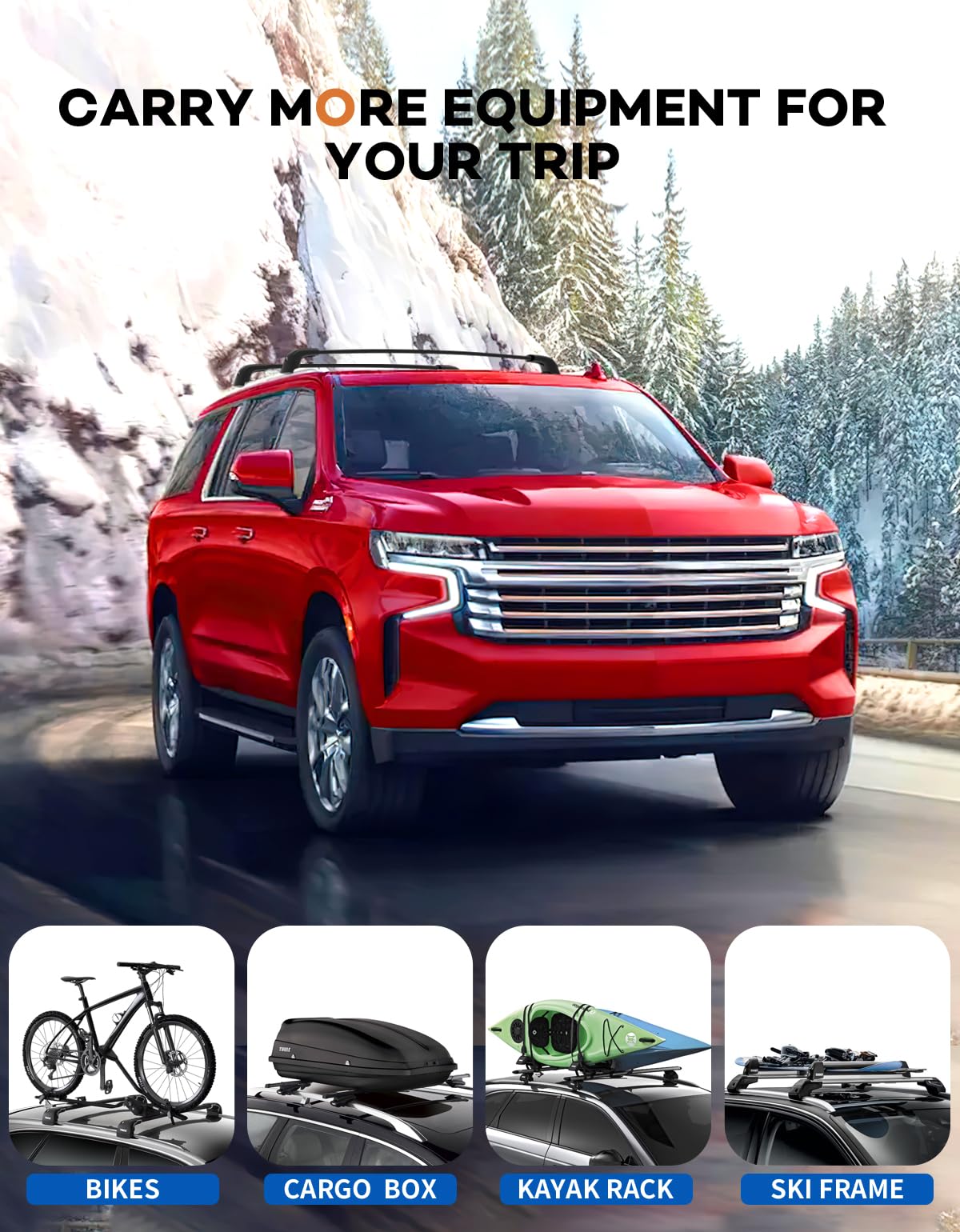 Wonderdriver 300lbs Roof Rack Cross Bars Compatible with Audi Q3 2012-2018, Heavy Duty Aluminum Lockable Roof Rails Crossbars Black Rooftop Cargo Carrier Luggage