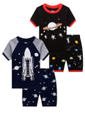 Family Feeling Boys Summer Pajamas Sets Short 100% Cotton Pjs