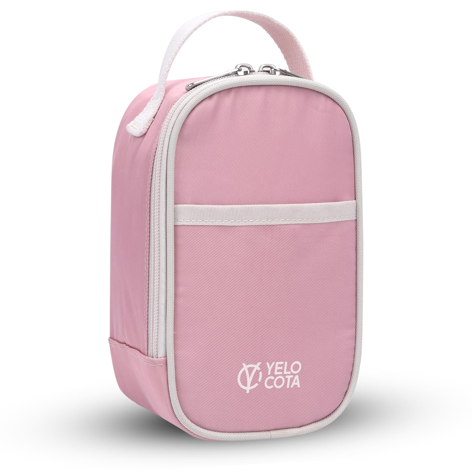 Yelocota Small Insulated Lunch Bag- Snack Bag- Mini Cooler Bag with Handle for Travel,Work,School(Storage Space below 20oz)- Also Suitable for Pairing with Food Jar