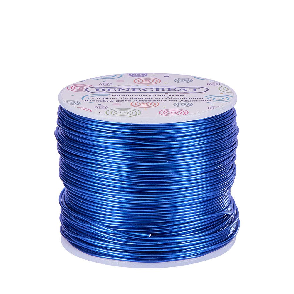 BENECREAT 9 Gauge Jewelry Craft Aluminum Wire 55 Feet Bendable Metal Sculpting Wire for Halloween Craft Floral Model Skeleton Making (Black, 3mm)