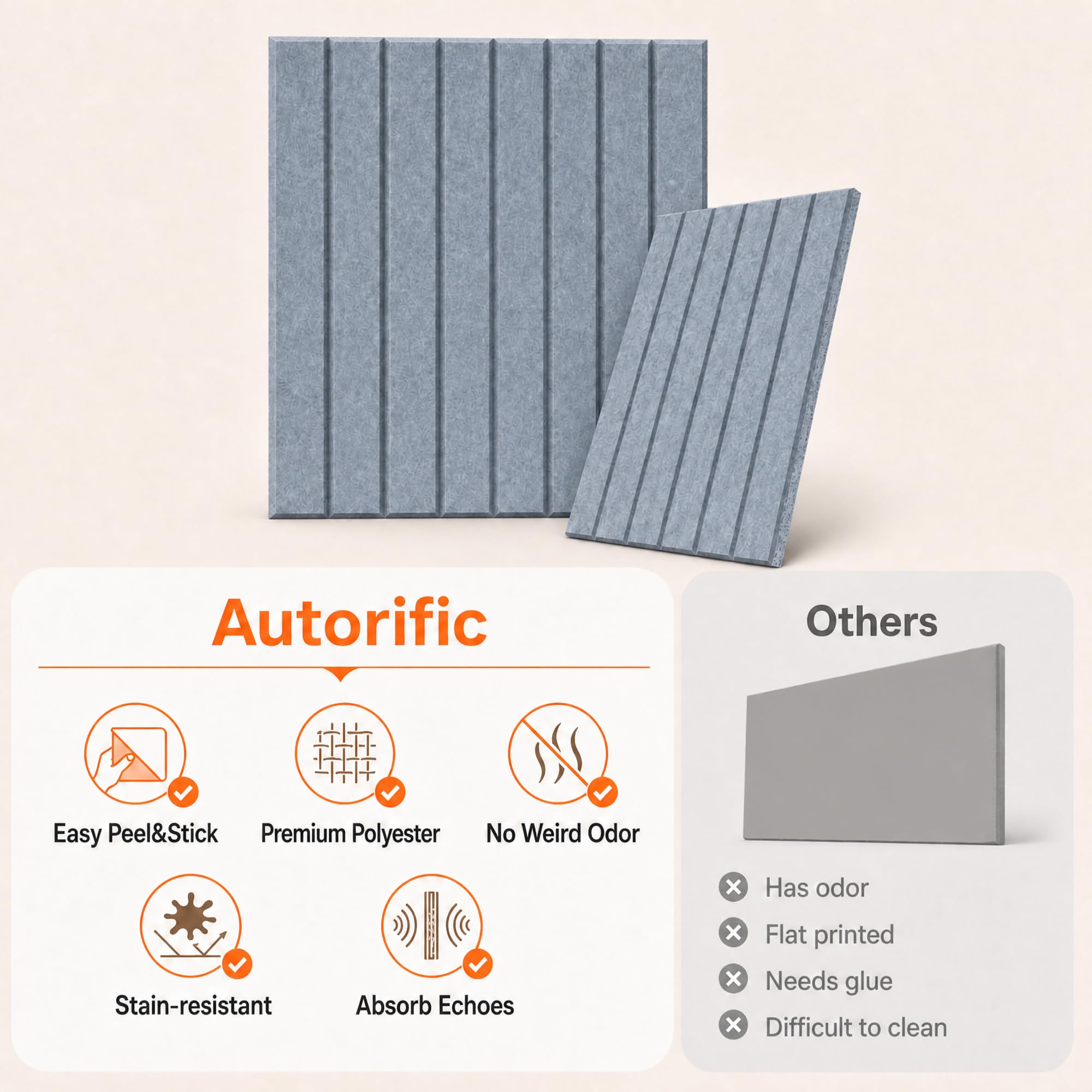 Art Acoustic Panels for Wall,5 Pack Sound Absorbing Panels,47.2” x 23.6” Soundproof Wall Panels,High-Density Acoustic Wall Panels,Decorative Sound Panels with Wood-Look