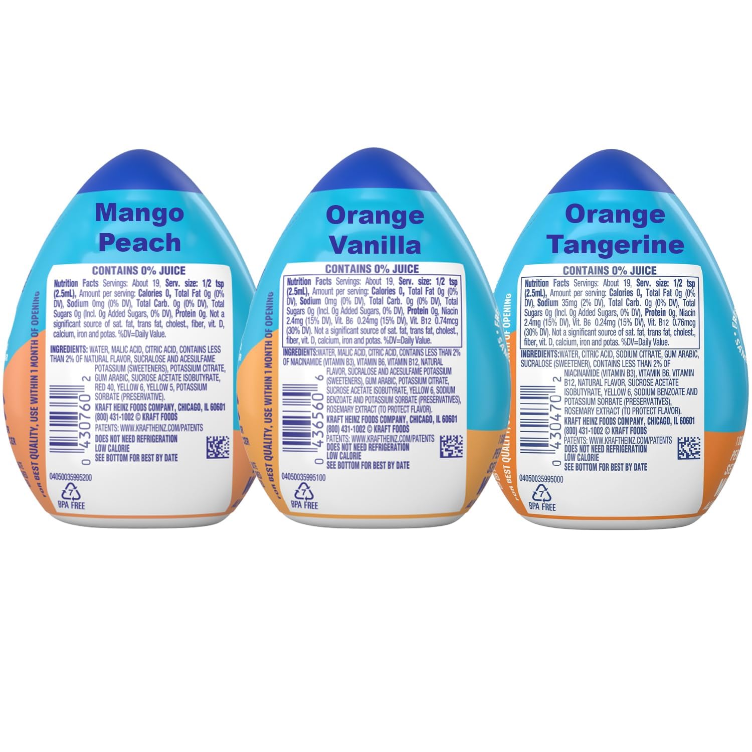 Mio Liquid Water Enhancer 1.62, 2 of Each: Lemon Lime, Berry Blast, Arctic Grape, Orange Tangerine, (8 ct.) | 2 of Each