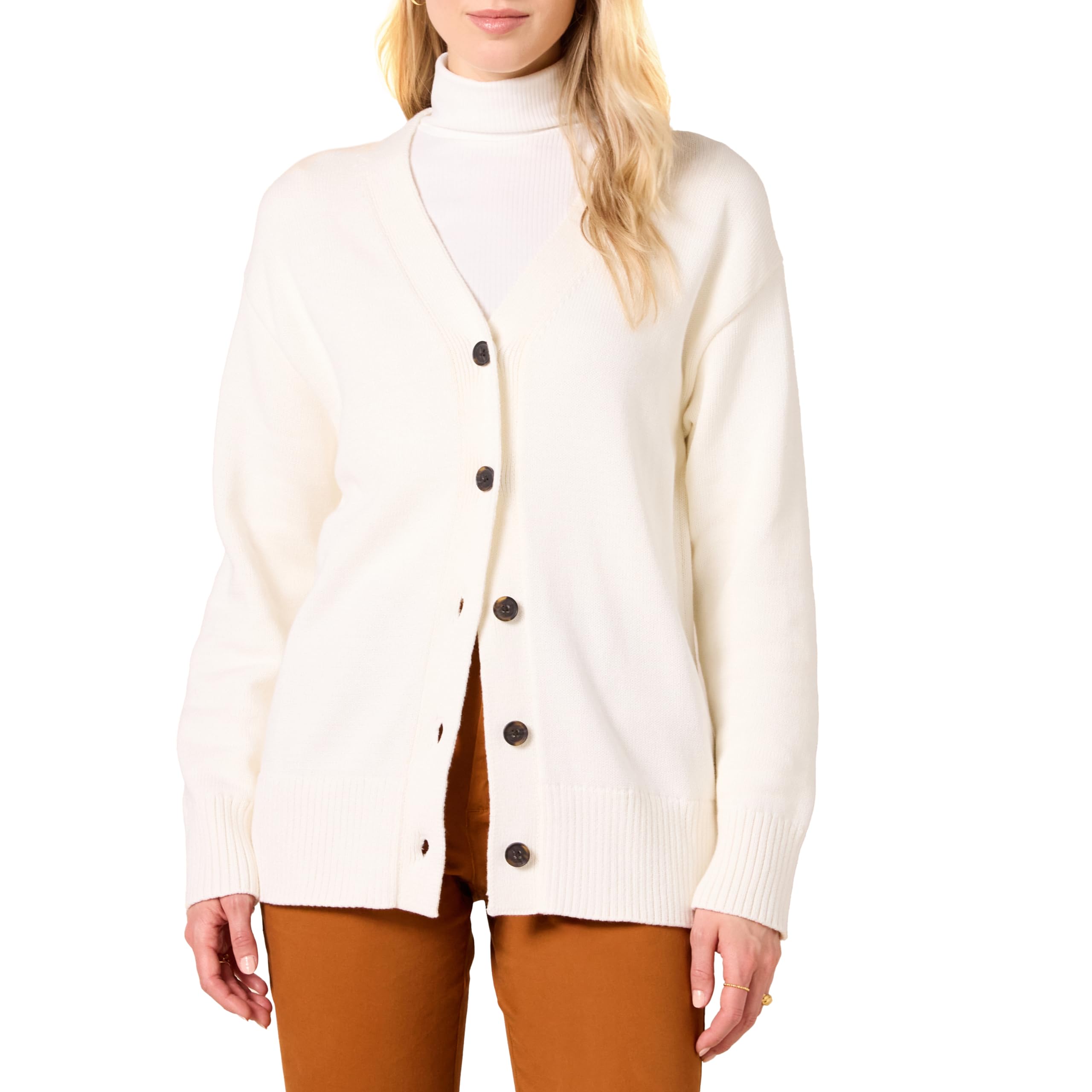 Amazon Essentials Women's Relaxed Fit Midweight Cardigan Sweater