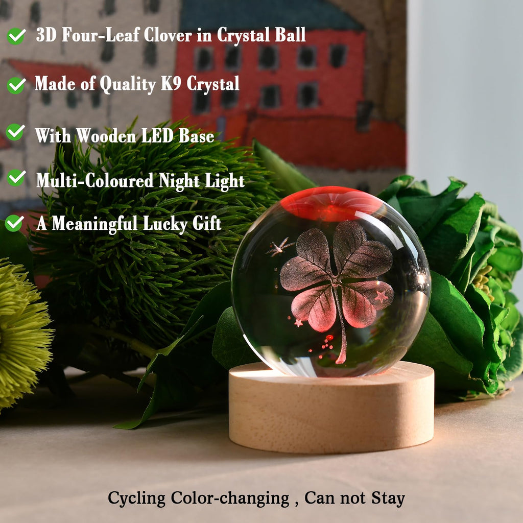 IFOLAINA Butterfly Crystal Ball Gifts Ideas for Girlfriend Wife Mom Couple Her Bithday Mothers Day 3D Butterfly on Sunflower Night Light Decorative Globes Room Decor