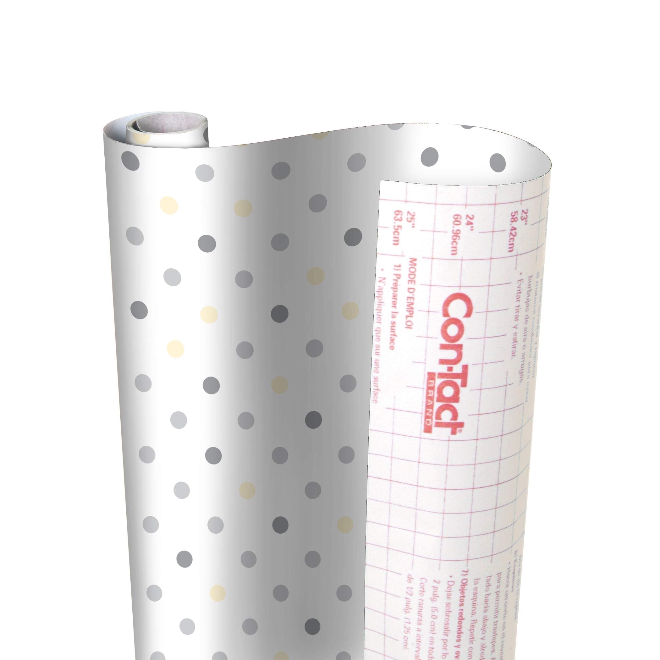Con-Tact Brand Creative Covering, Self-Adhesive Shelf Liner, Multi-Purpose Vinyl Roll, Easy to Use and Apply, 18'' x 50', Abby Sage