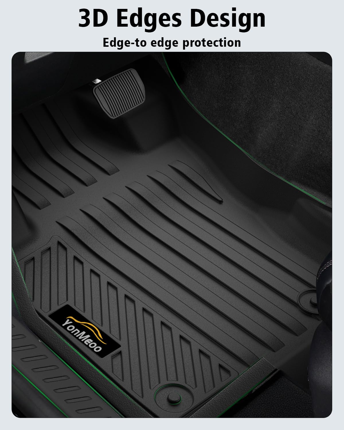 Floor Mats & Cargo Mat & Backrest Mat Custom for Toyota RAV4 Hybrid 2026 (Not for Cargo Area with Subwoofer) (Not for Phev), Door Sill Guards, All Weather TPE Floor Liners for RAV-4 2026 Accessories