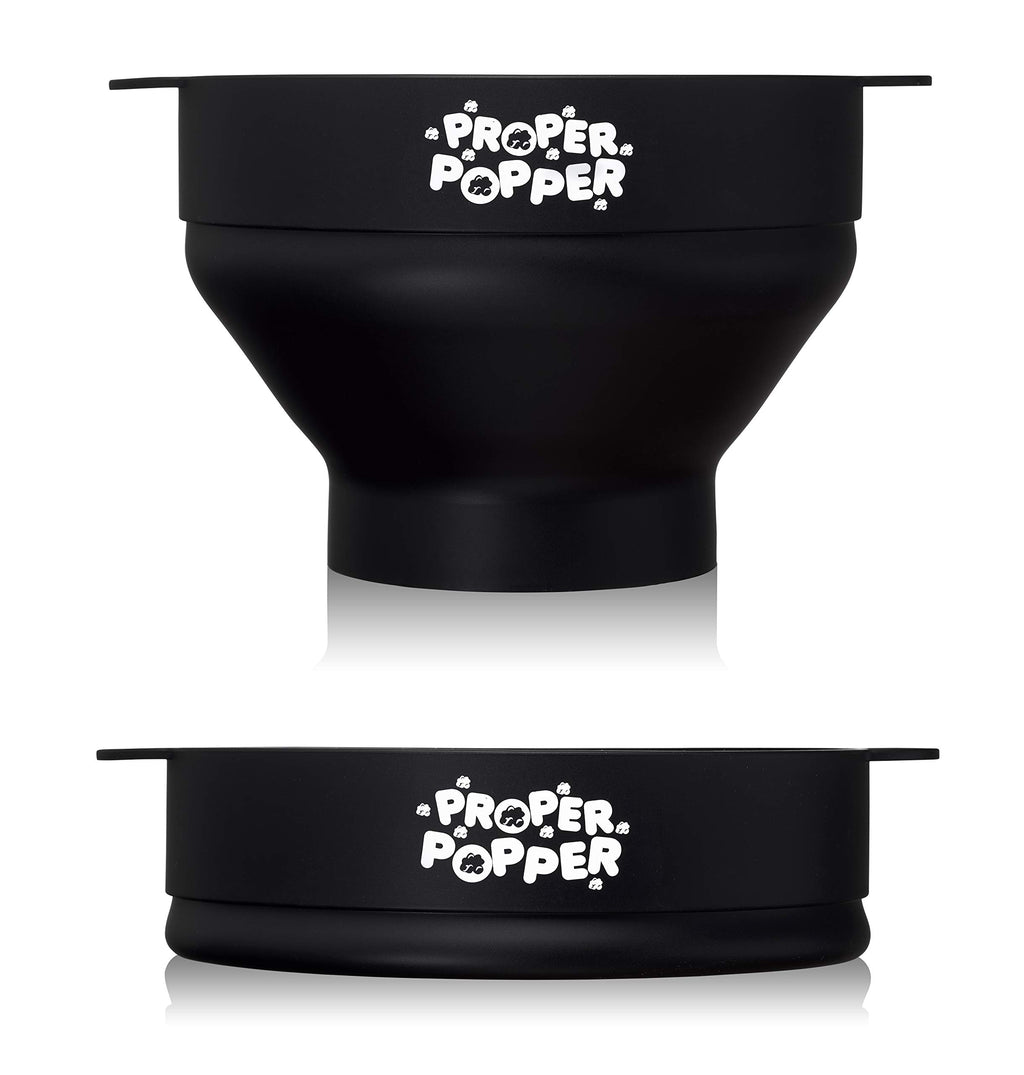 The Original Proper Popper Microwave Popcorn Popper, Silicone Popcorn Maker, Collapsible Bowl BPA Free & Dishwasher Safe - (Aqua)