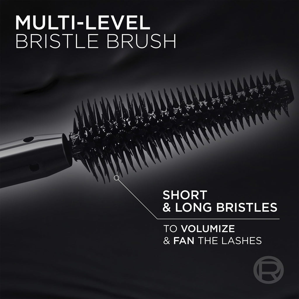 L'Oreal Paris Voluminous Panorama Mascara, Volumizing and Lengthening Formula, Longwear, Smudge-Resistant and Washable, All Night Black Mascara, 0.33 Fl Oz