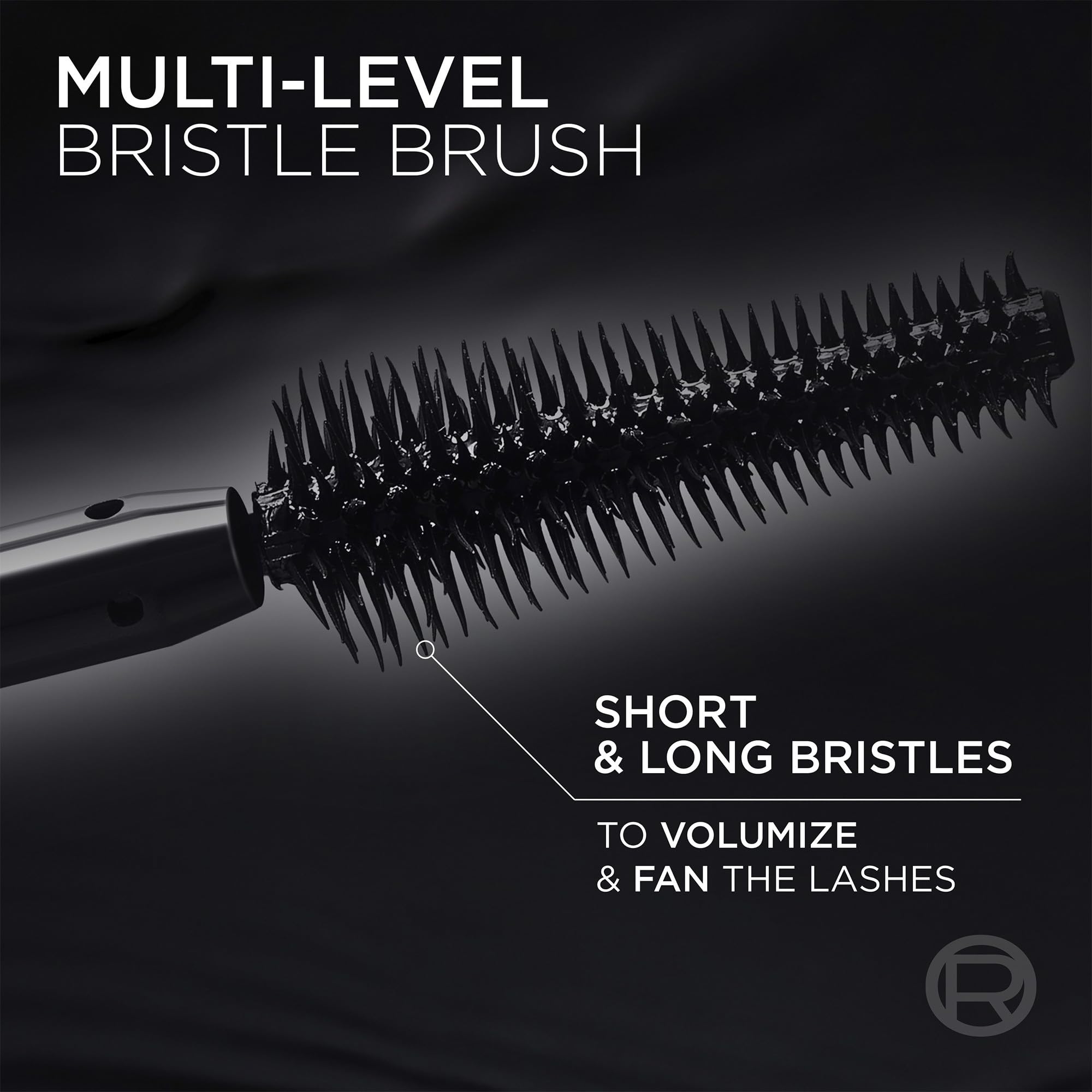 L'Oreal Paris Voluminous Panorama Mascara, Volumizing and Lengthening Formula, Longwear, Smudge-Resistant and Washable, All Night Black Mascara, 0.33 Fl Oz