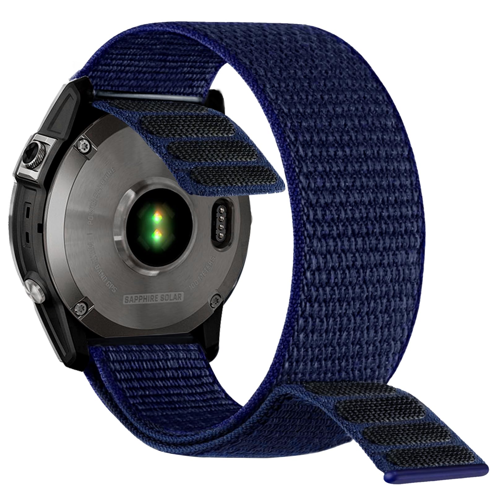 Abanen Hook and Loop Quick Dry Watch Band for Fenix 8 47mm/ epix Pro 47mm / Fenix 7/6/5, 22mm Woven Nylon Ultralight Sport Wristband Strap for Garmin Instinct 2, Instinct 3 45mm