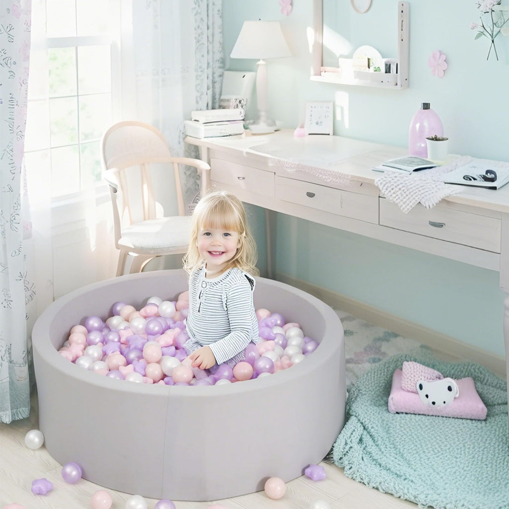GOGOSO Playpen Balls for GirlsToddlers for Playhouse, Baby Pool, Play Ball Fun Centers, for Babies, Kids, Toddlers 1-3, Phthalate Free BPA Free 100pcs