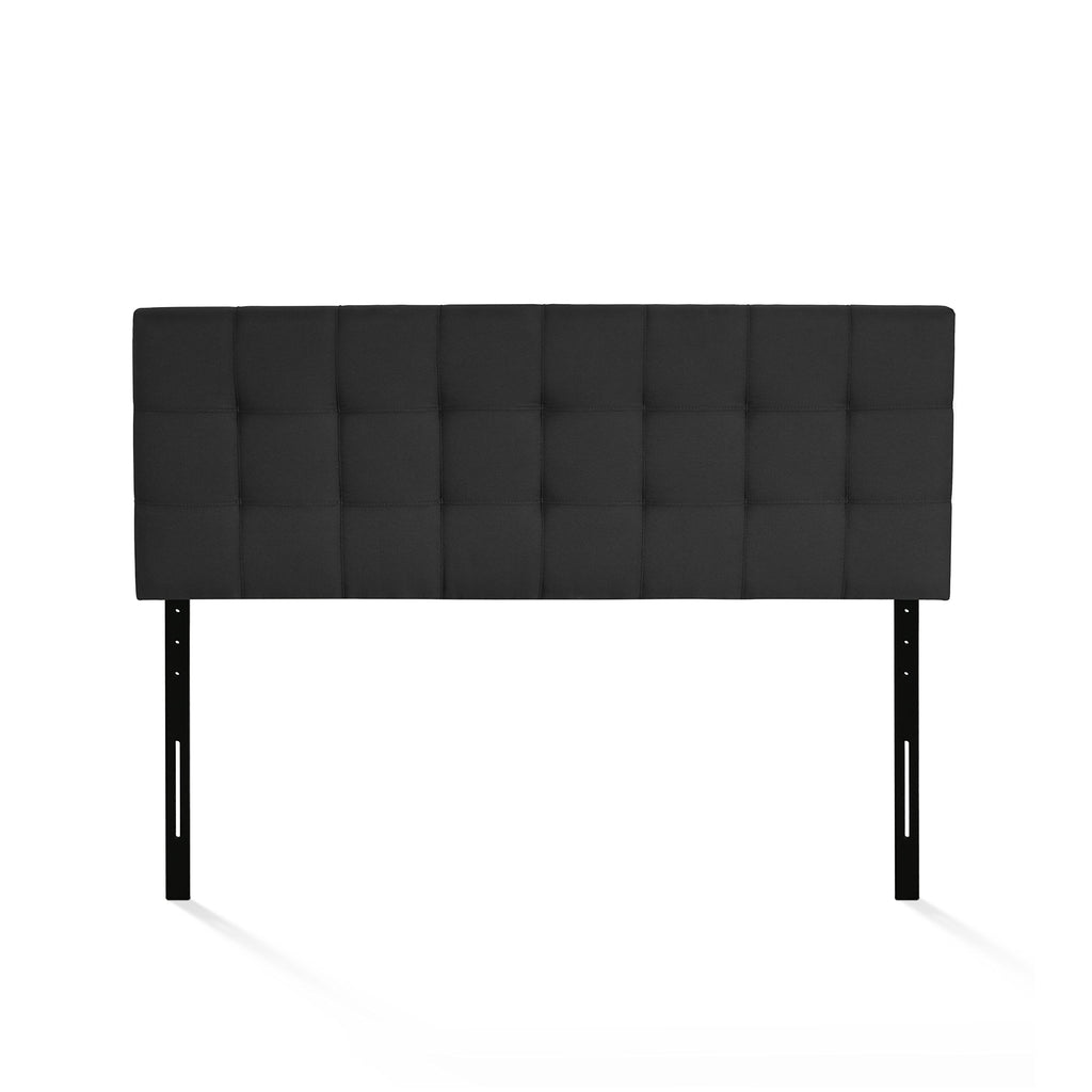 FURINNO Roanne Tufted Headboard, Twin, Black