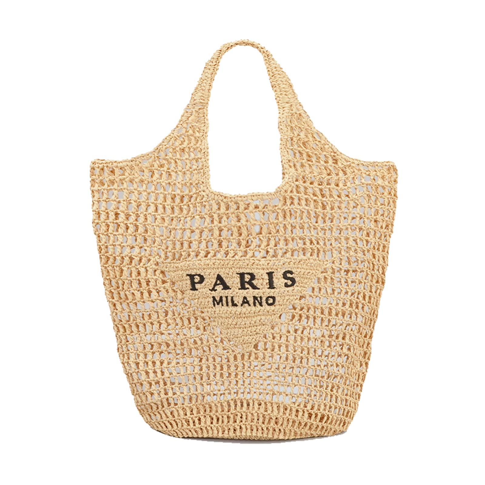 POOOPSSD New Woven Bag, Straw Mesh Tote Bag, Beach, Shoulder Bag, Hobo Women, Foldable Large Capacity, for Holiday.