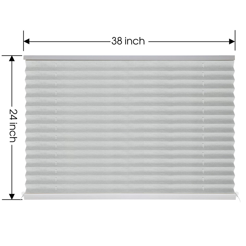 NOVINO RV Blinds Shades for Camper Window,RV Shades Pleated Camper Blinds for Travel Trailer Motor Coach Motorhome Window-14 W x 24" L