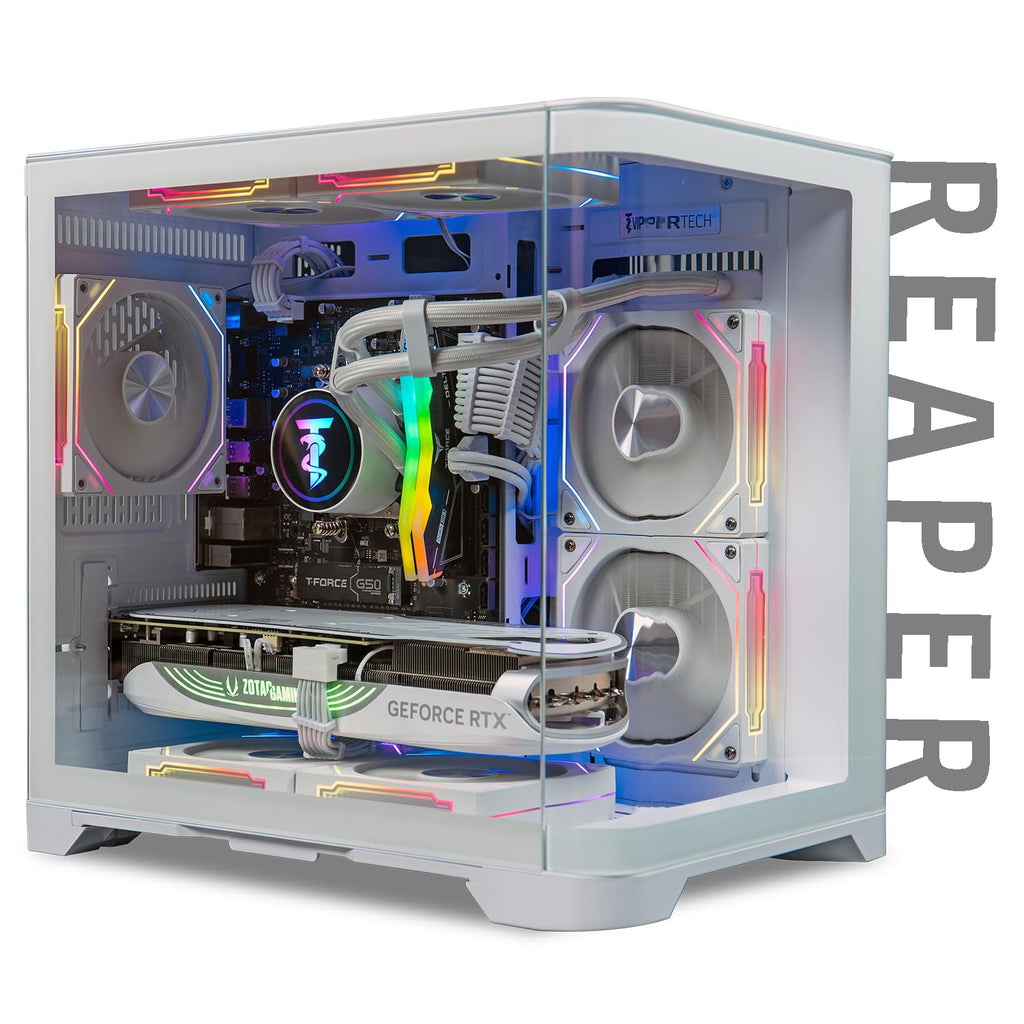 ViprTech Reaper 1.0 Gaming PC - AMD Ryzen 7 8700F (5.0Ghz Turbo), GeForce RTX 5060 Ti 8GB, 16GB DDR5, 1TB SSD, VR-Ready, WiFi BT USB-C, Win 11, Gaming Desktop Computer Prebuilt, Black