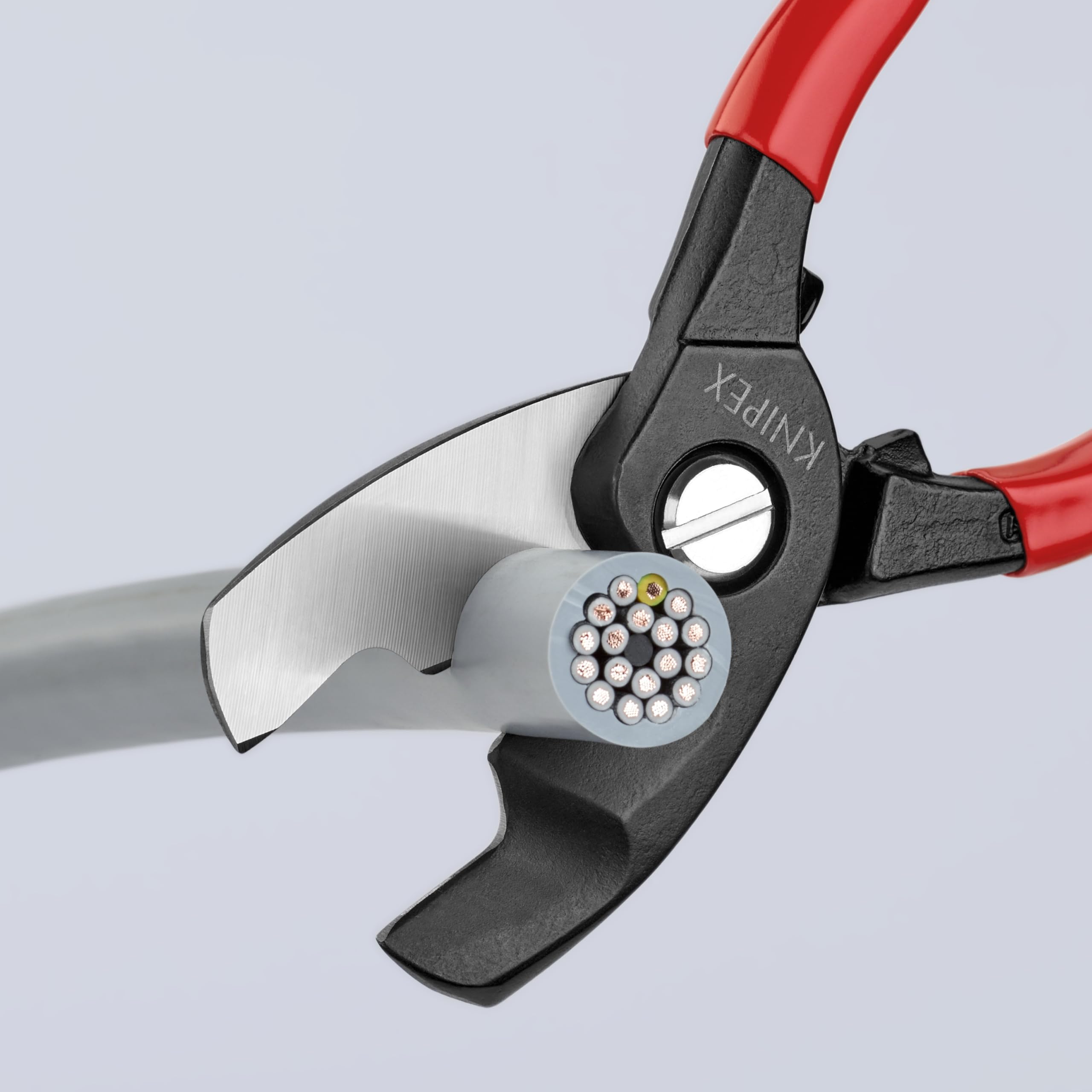 KNIPEX Tools - Cable Shears, Twin Cutting Edge (9511200), 8 inches