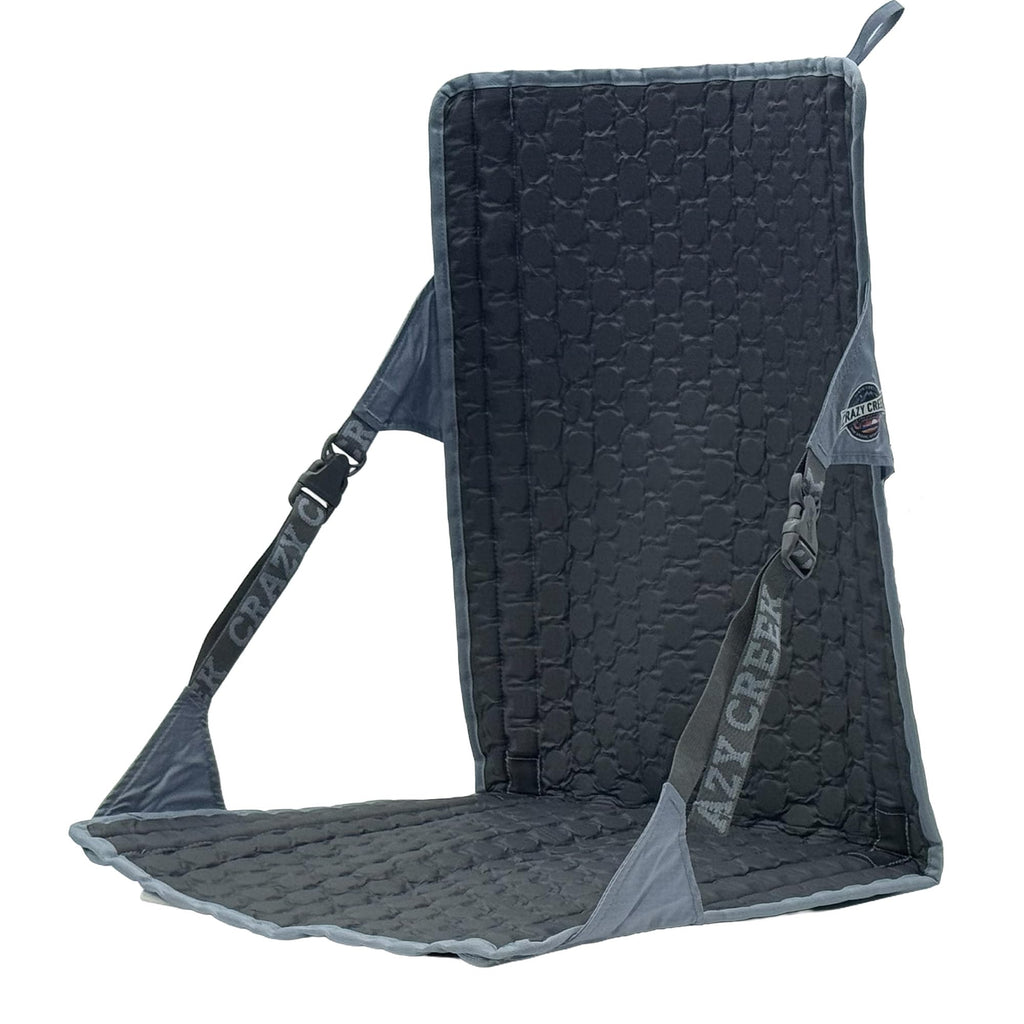 Crazy Creek HEX 2.0 PowerLounger for Day Hiking & Backpacking Trips, 250 LBS Weight Capacity, Adjustable Straps, Compact Design, Water-Resistant, Aleutian Blue/Slate