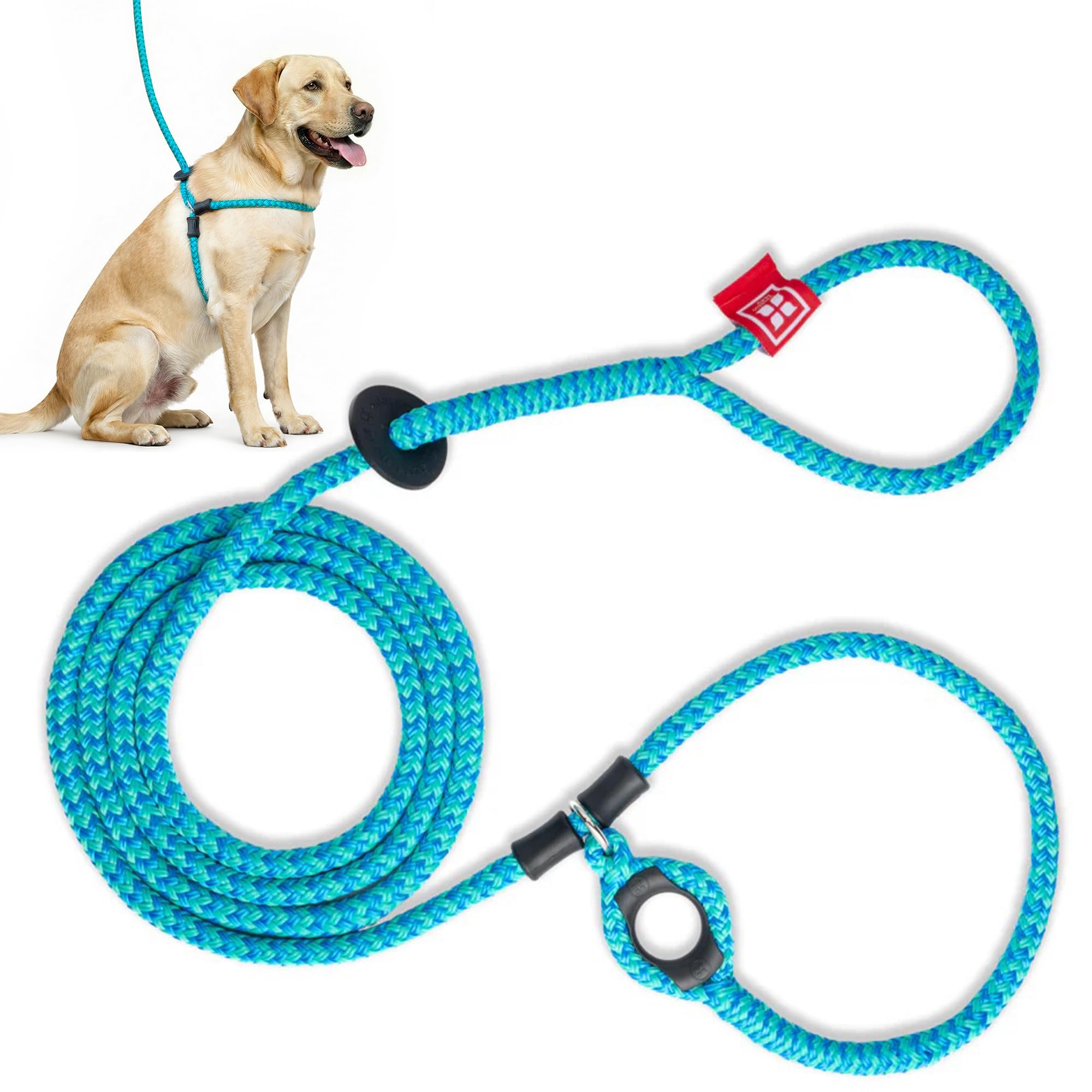 Harness Lead Escape Resistant, Reduces Pull Dog Harness, Medium/Large, Black