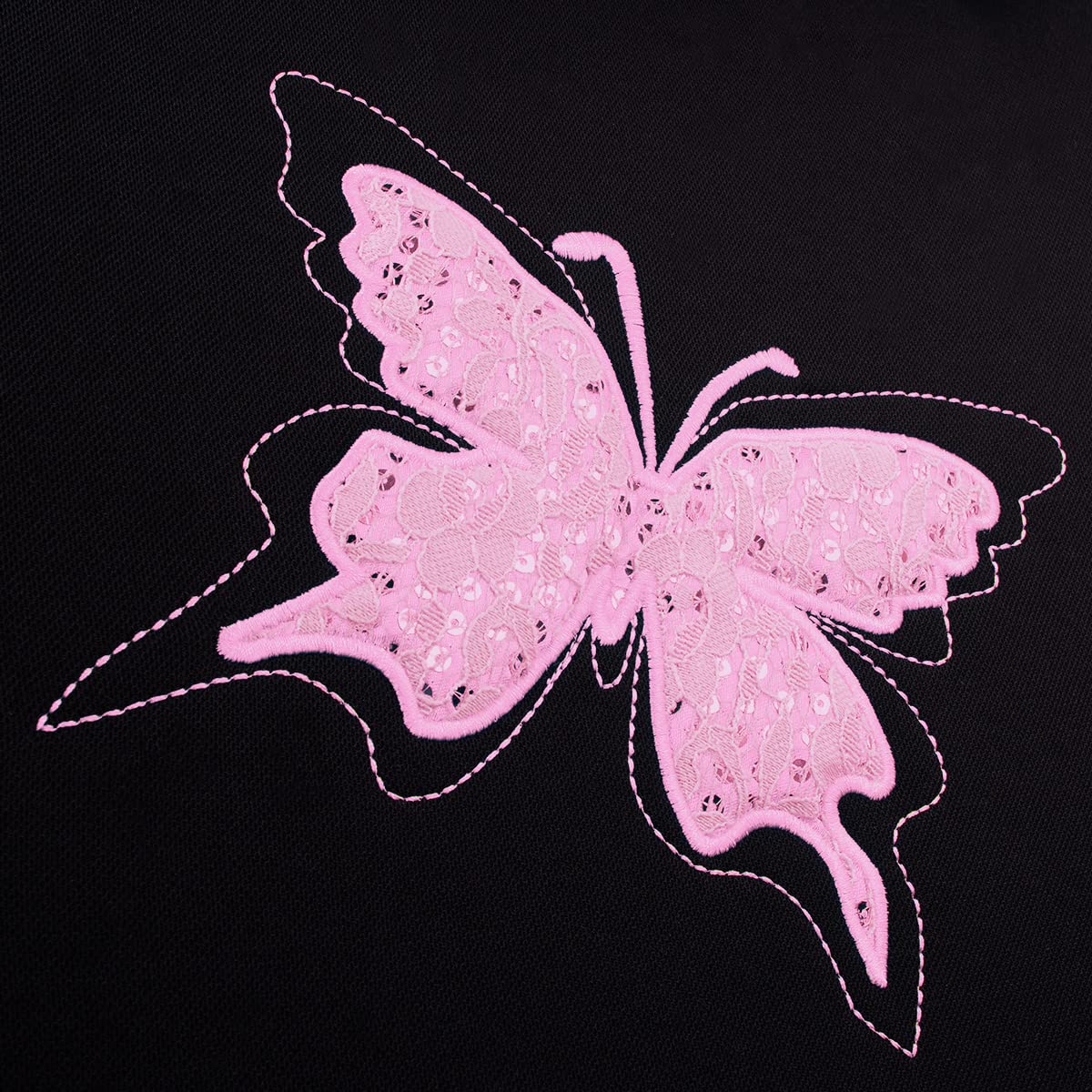 Flying Banner Butterfly car seat Covers ful Set Fashion Universal Lady Woman Female Rear Bench Split Colorized (2 Fronts, Mint Blue)