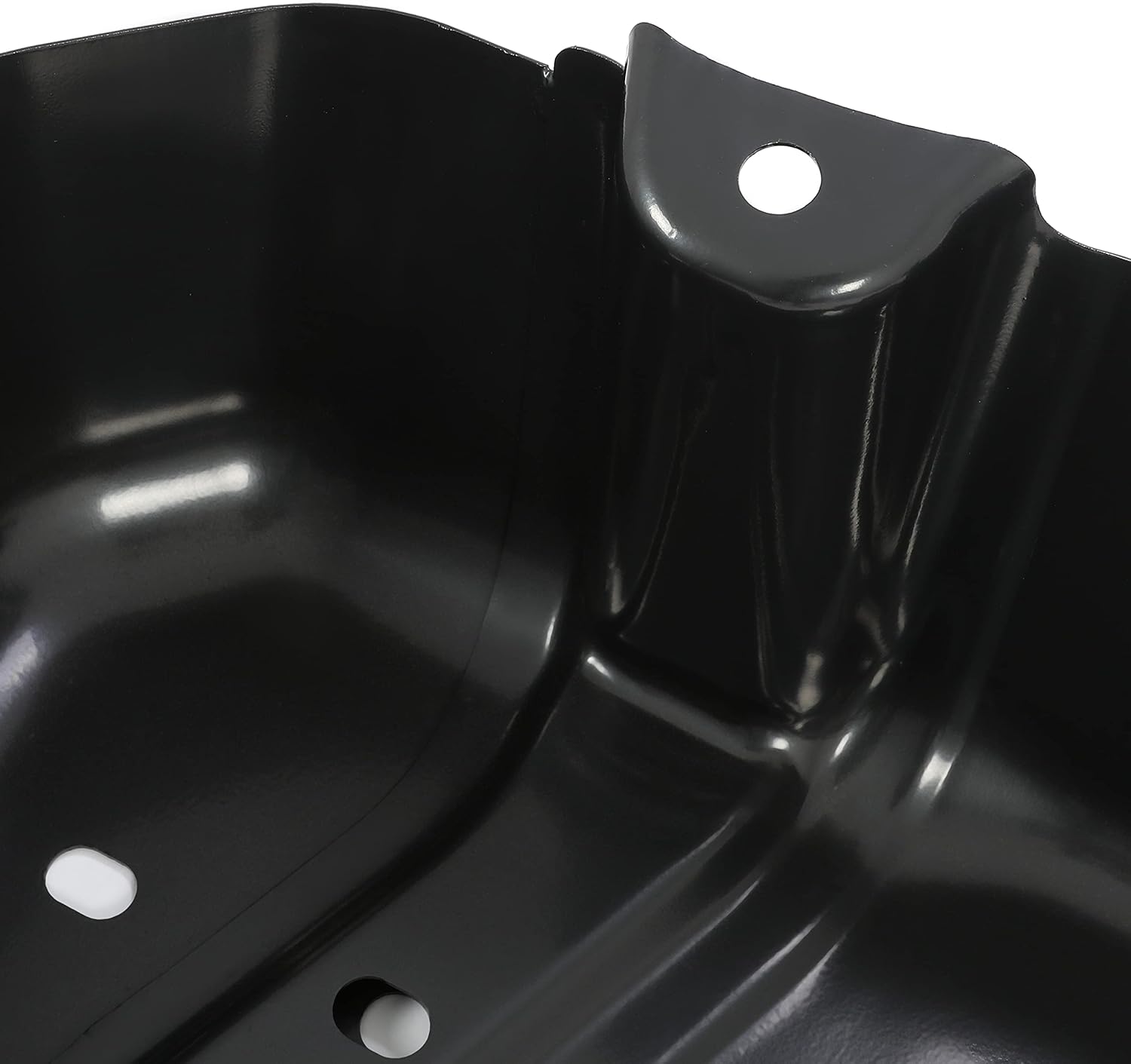 HECASA Fuel Tank Skid Plate Compatible with 2007-2018 Jeep Wrangler JK Black Replacement for 52059743AJ (NN1429)