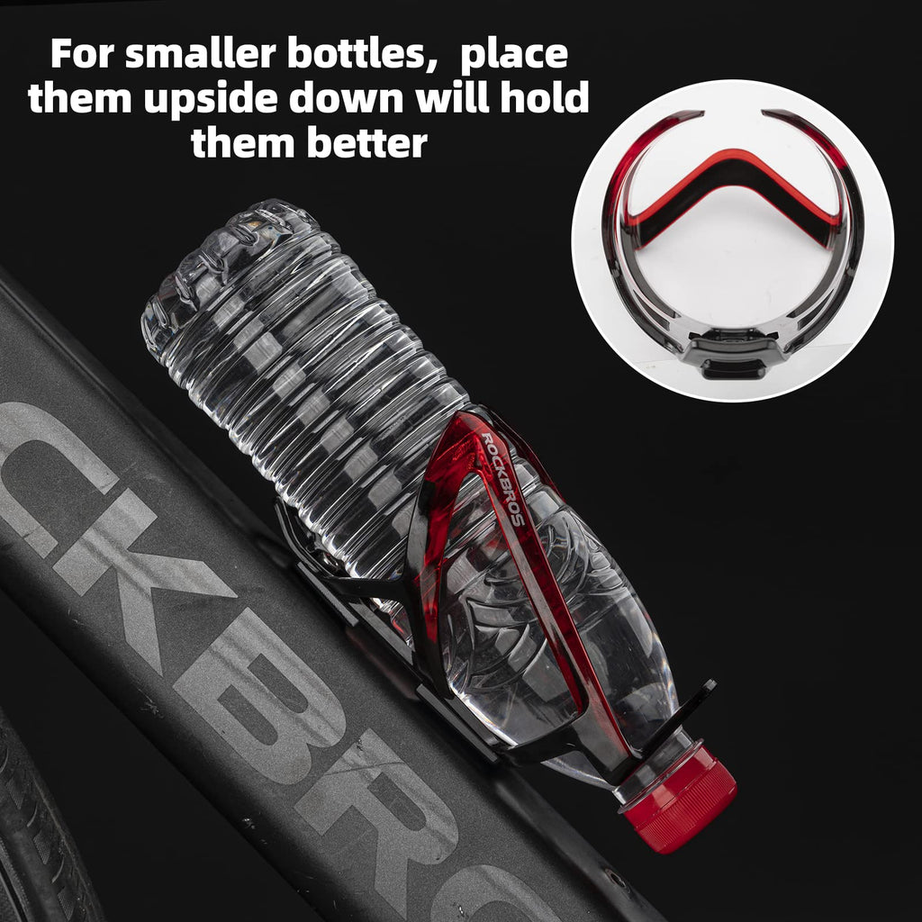 ROCKBROS Bike Water Bottle Holder Ultra-Light Bicycle Bottle Cages with Screws Tool, Universal Bike Cup Holder Rack for Road MTB Bikes…