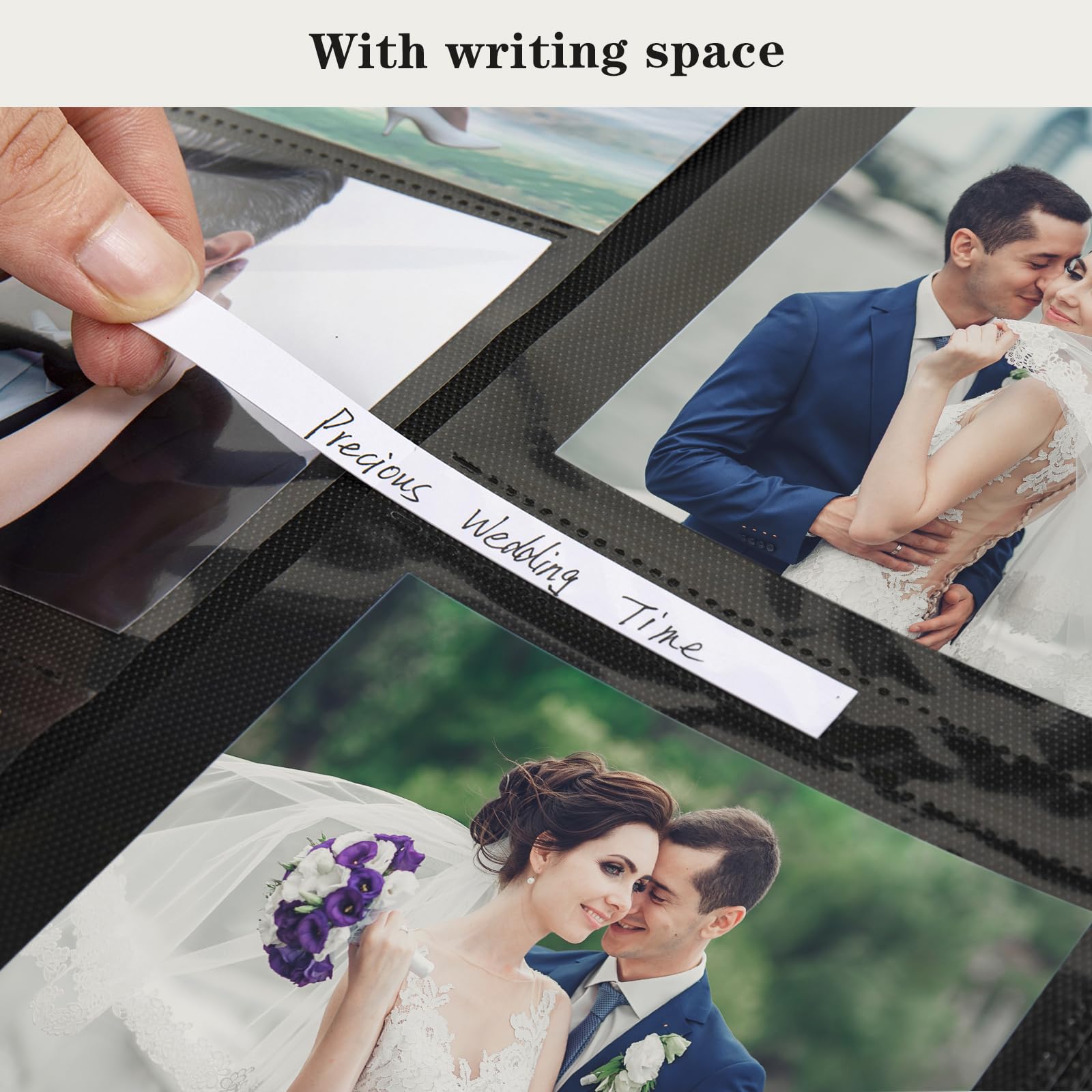 Mublalbum Small Photo Album 4x6 100 Photos Linen Cover Picture Book with Horizontal Pockets for Wedding Family Anniversary and Baby (Beige)
