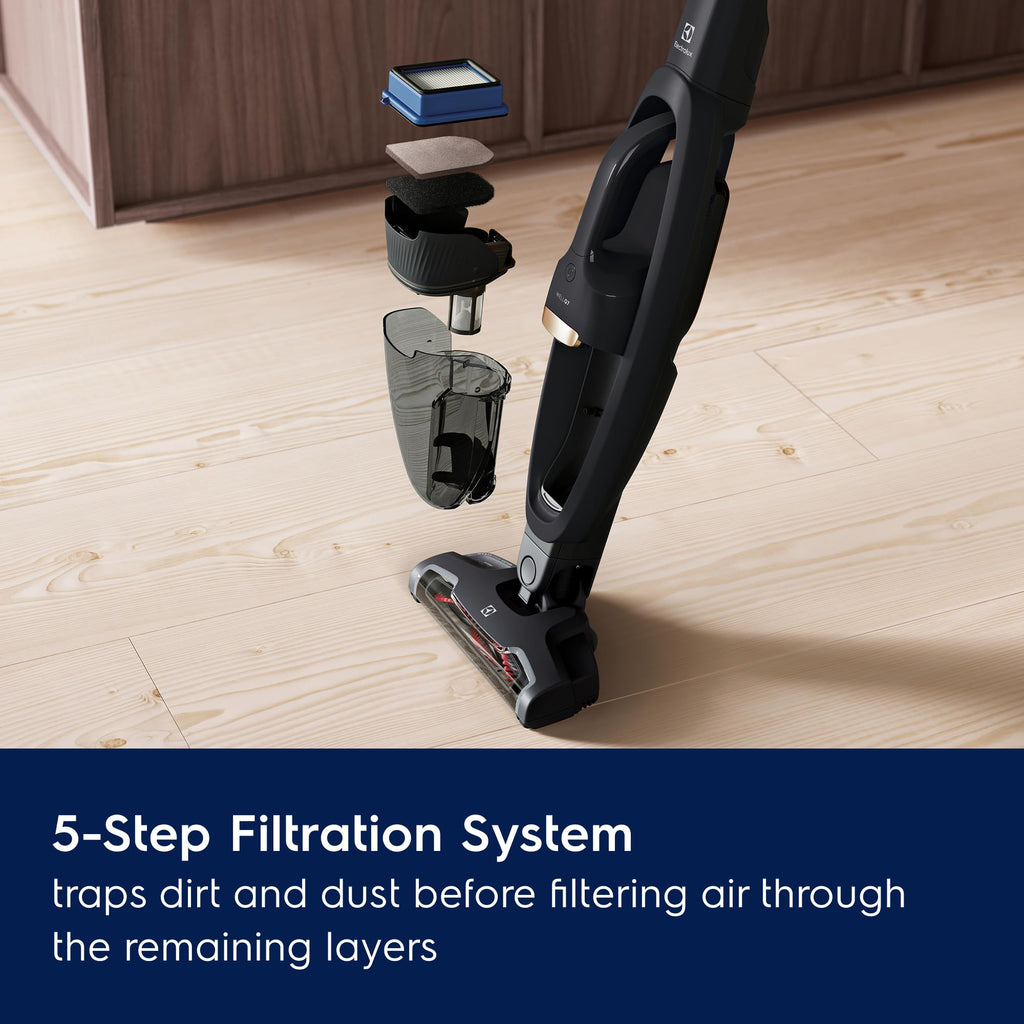 Electrolux WellQ7 Hard Floor Cordless 2-in-1 Vacuum with PowerPro Roller for Hard Surfaces, 50-Minute Run Time, 2 Power Modes, Soft Sand