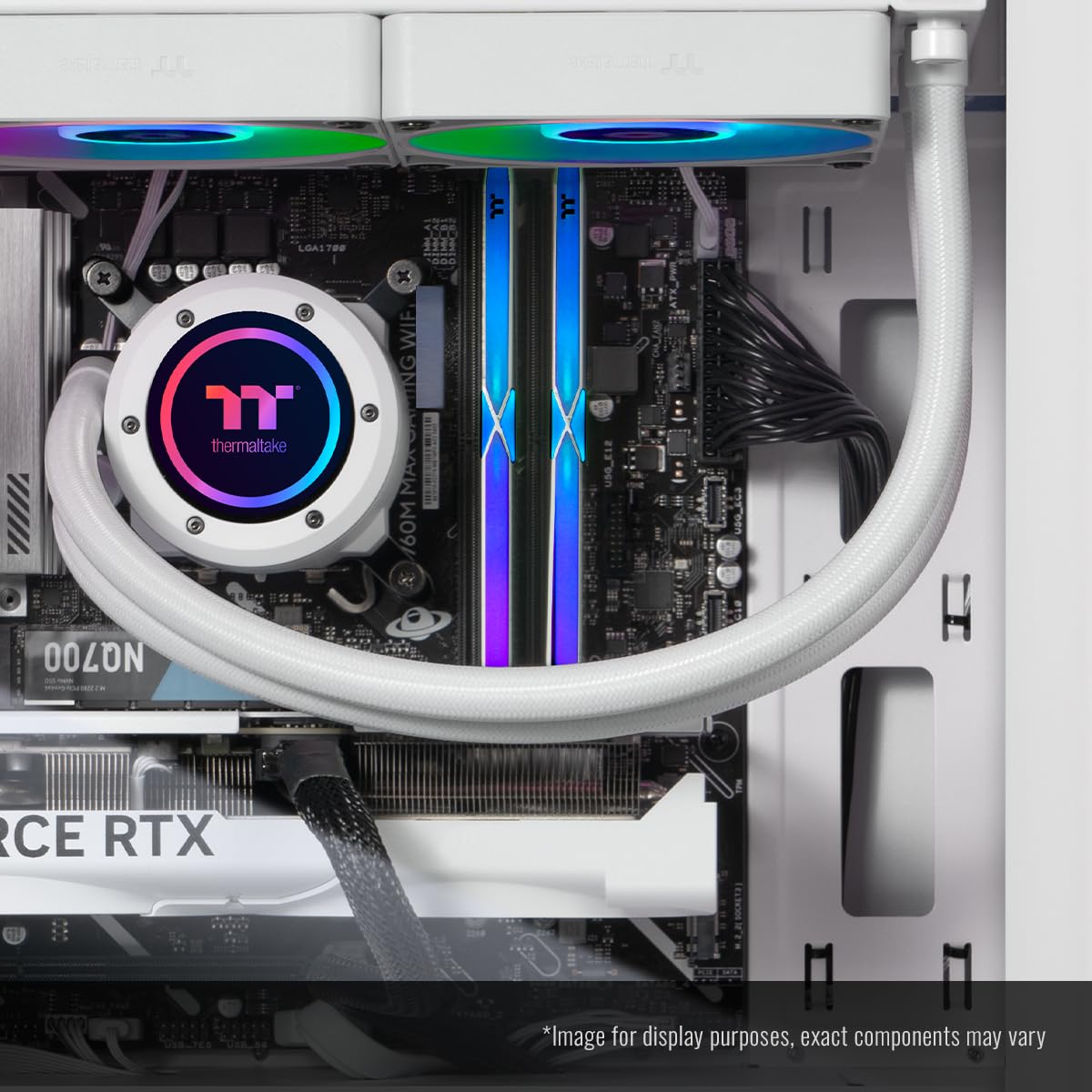Thermaltake LCGS Quartz R66 Gaming Desktop (AMD Ryzen™ 5 5600, ToughRam DDR4 3600Mhz 16GB RGB Memory, AMD Radeon™ RX 6600, 1TB NVMe M.2, WiFi, Windows 11) S2QT-B550-R66-LCS