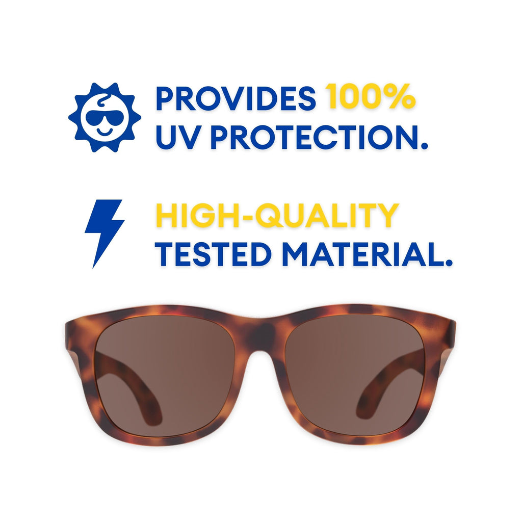Babiators Original Navigator Baby & Toddler Sunglasses | 100% UV Protection, Shatter-Resistant, Flexible Rubber Frames