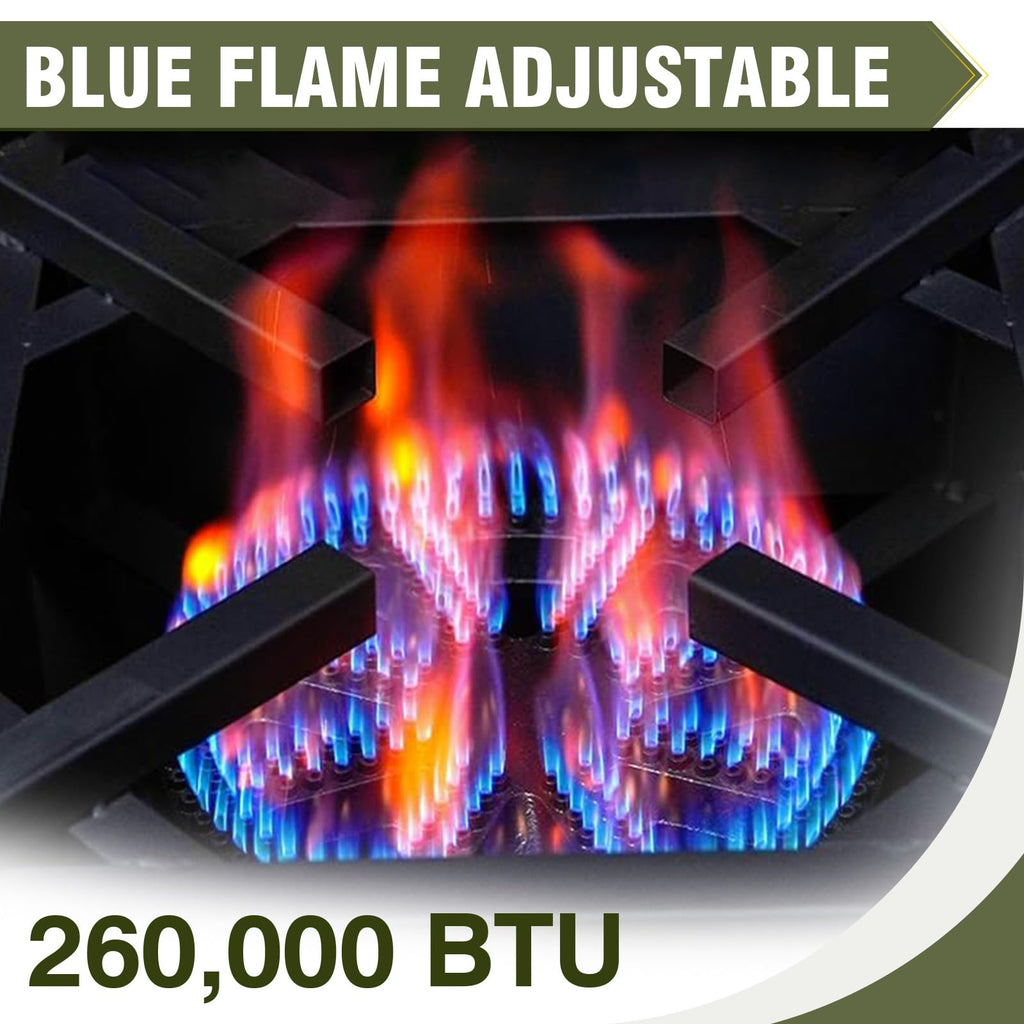 BESTFIRE Foldable Flat Top Grill, Outdoor Griddle-3 Burner Propane Griddle with Two Foldable Shelves,36" Flat Grills Outdoor-45,000 BTU Gas Grill for BBQ& Outdoor Cooking,Black