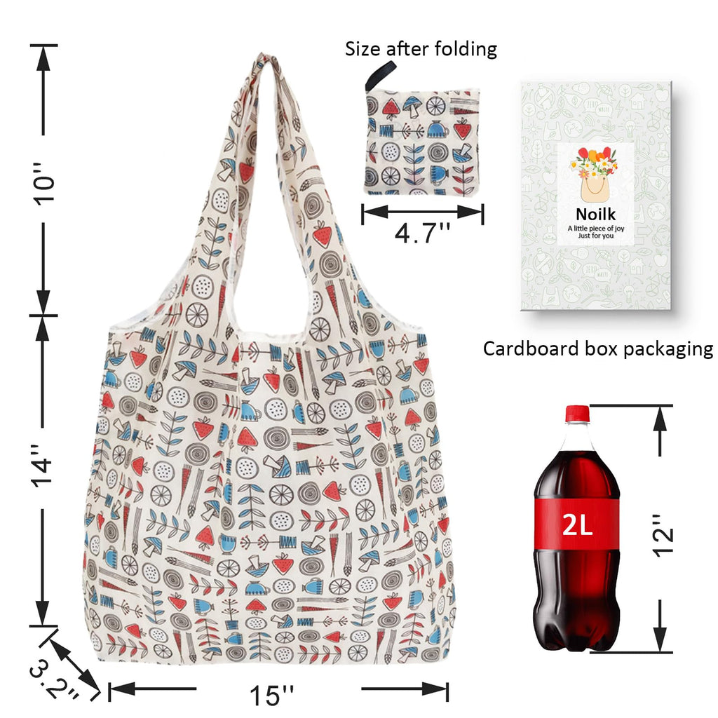 Bolsas de compras reutilizables para comestibles, paquete de 4 de 50 libras bolsas plegables grandes y lavables para mercado, compactas para un fácil almacenamiento, bolsas de tela ligeras y