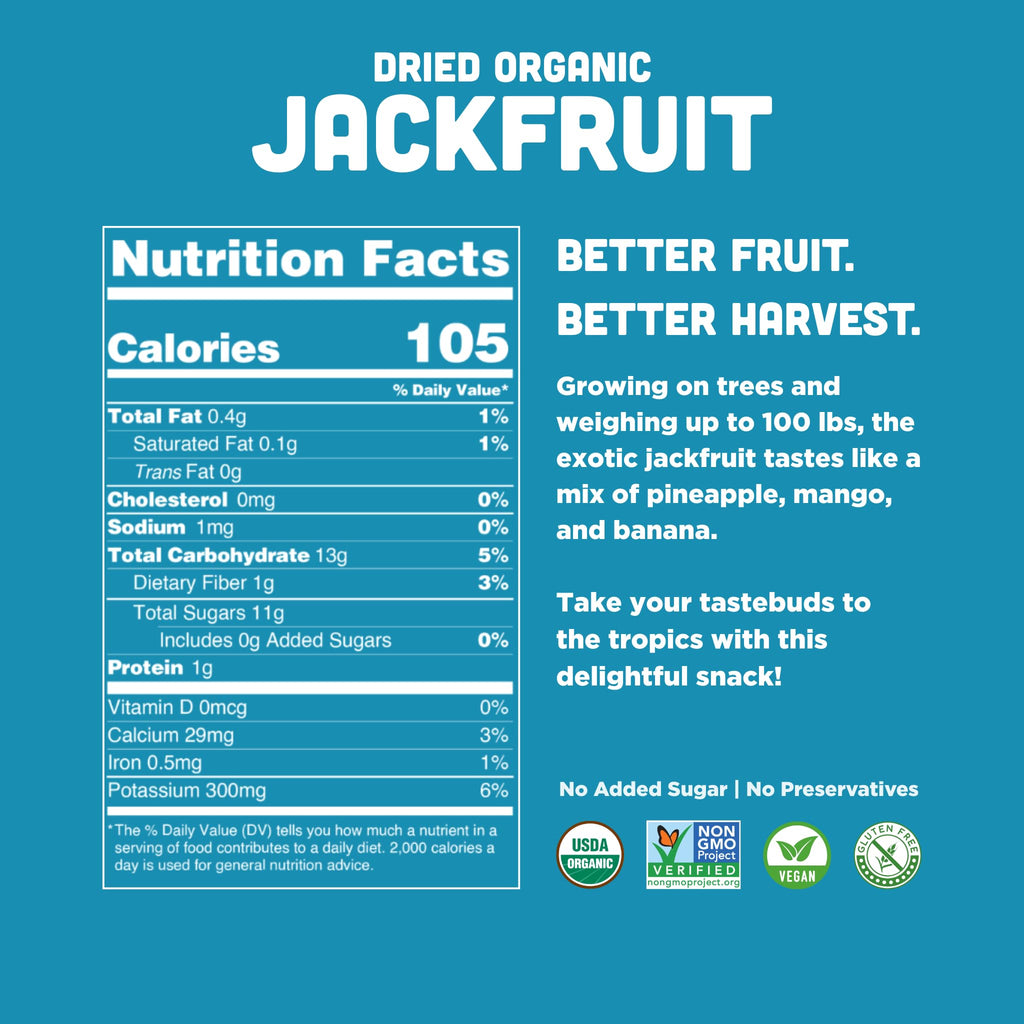 Mavuno Harvest Organic Dried Fruit Variety Pack | Dried Mango, Papaya, Pineapple, Banana, Jackfruit, & Tropical Mix | Healthy, Vegan, No Sugar Added, Non GMO Snacks for Kids & Adults | 2 Ounce, 6 Pack