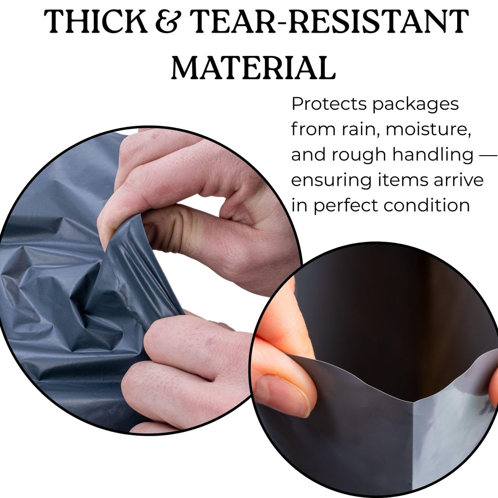 5 Large Shipping Bags 17x24 | Jumbo Poly Mailers for clothes | Strong Thick Mailing Bags with Self Adhesive | Self Sealing Shipping Envelopes