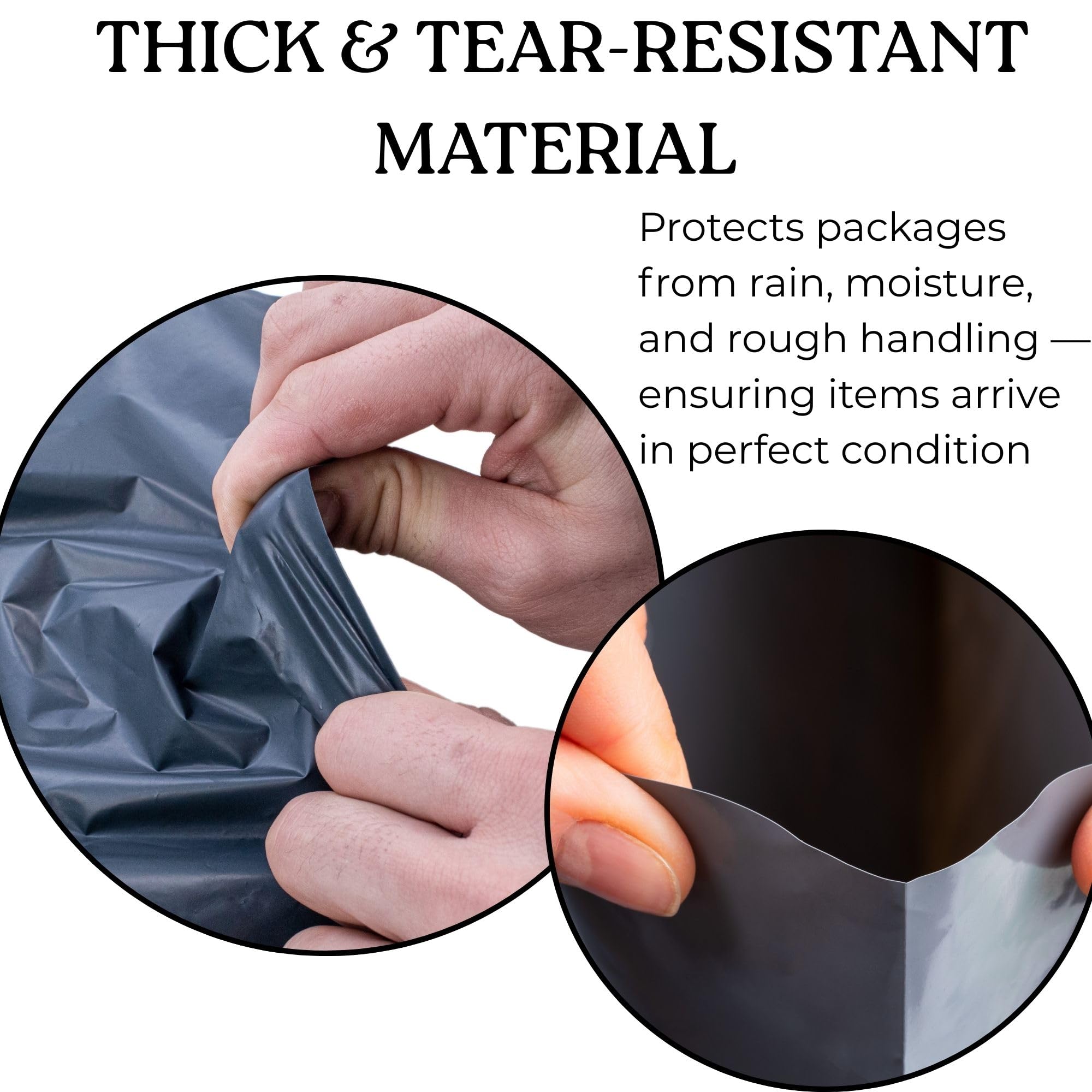 5 Large Shipping Bags 17x24 | Jumbo Poly Mailers for clothes | Strong Thick Mailing Bags with Self Adhesive | Self Sealing Shipping Envelopes