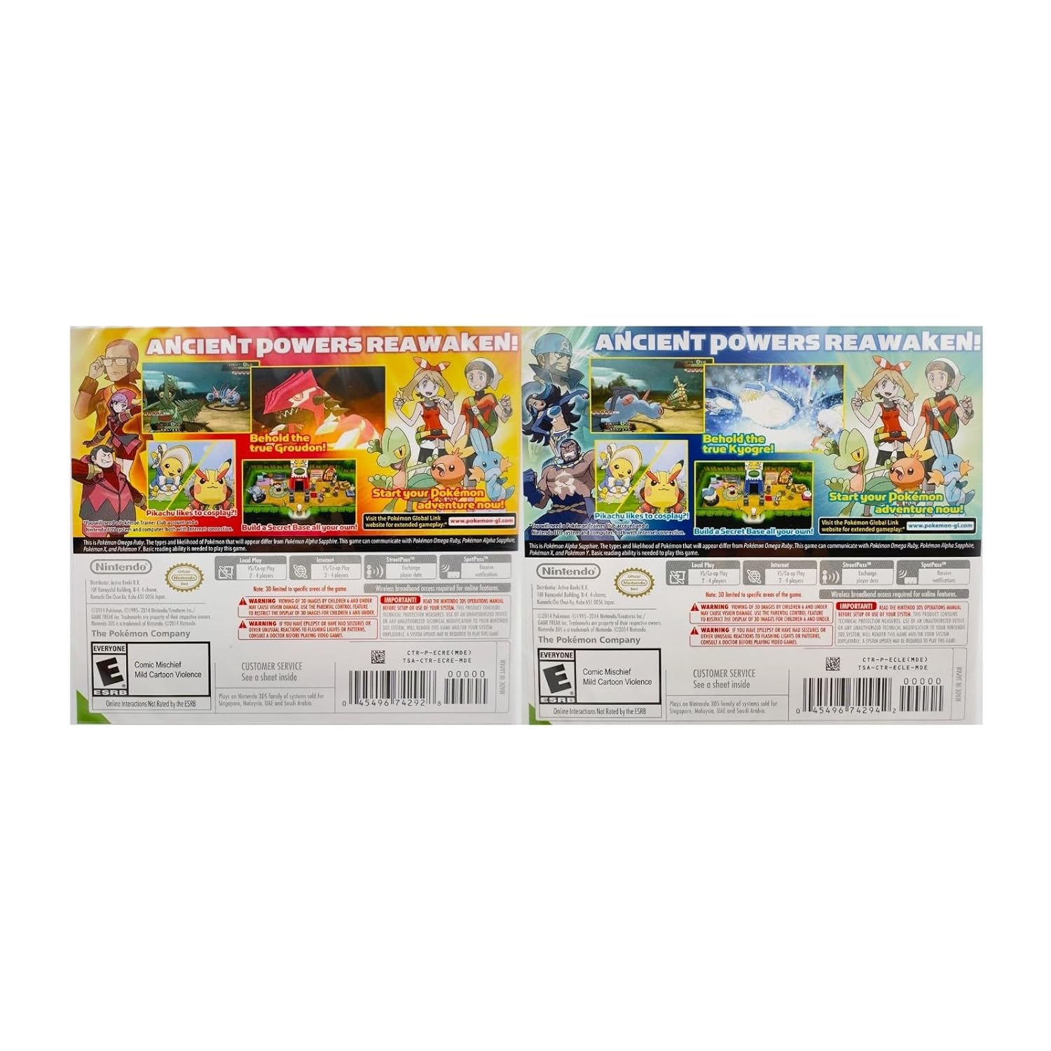Pokemon Omega Ruby and Pokemon Alpha Sapphire Dual Pack - Nintendo 3DS Edition: DualPack Model: [video game]
