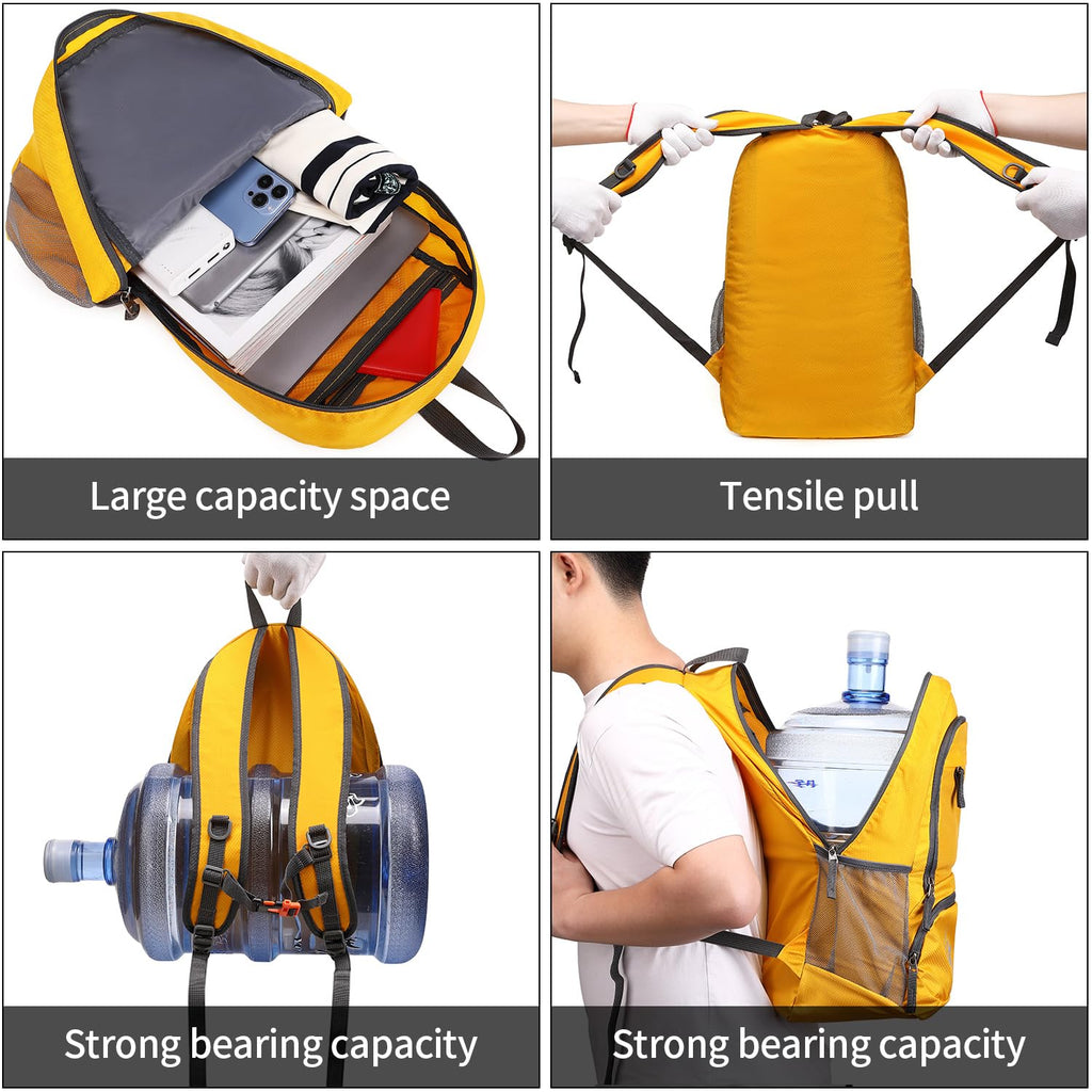 FENGDONG 35L Lightweight Foldable Waterproof Packable Travel Small Hiking Backpack Daypack for men women