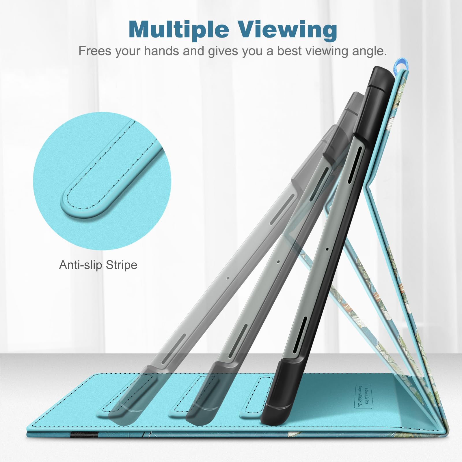 Fintie Case for Google Pixel Tablet 11 Inch 2023 Release, Multi-Angle Viewing Protective Stand Cover with Pocket & Pencil Holder Compatible with Charging Speaker Dock, Gray