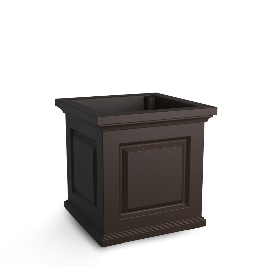 Mayne Nantucket 20-Inch Square Planter – Self-Watering, Weather-Resistant Planter for Flowers – Durable Outdoor Design for Patio, Porch, or Entryway